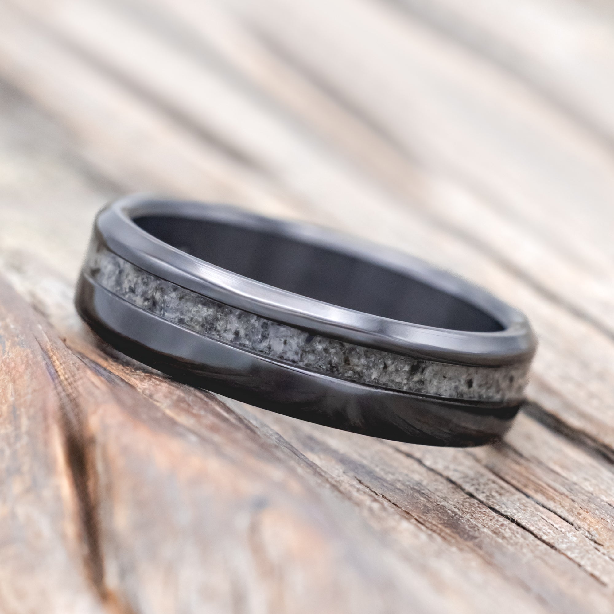 "VERTIGO" - MOONSTONE WEDDING RING-Staghead Designs