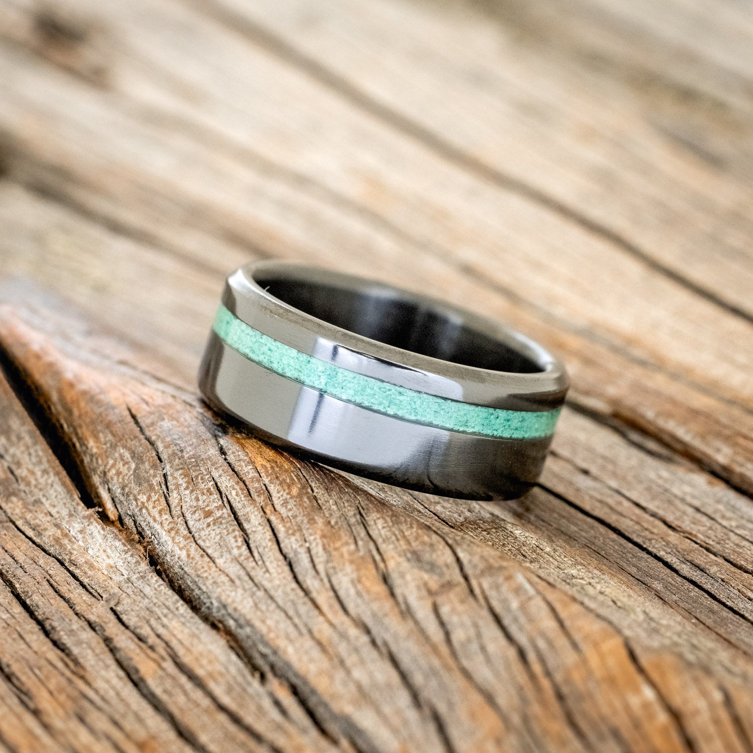 "VERTIGO" - MALACHITE WEDDING RING-5