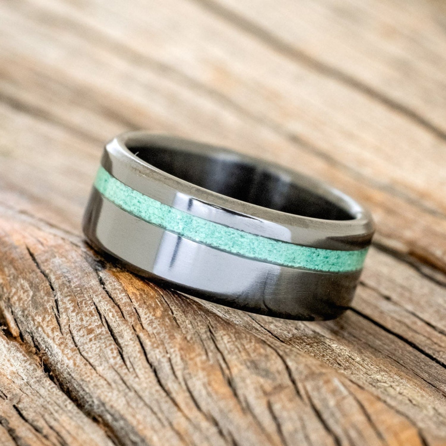 "VERTIGO" - MALACHITE WEDDING RING-5