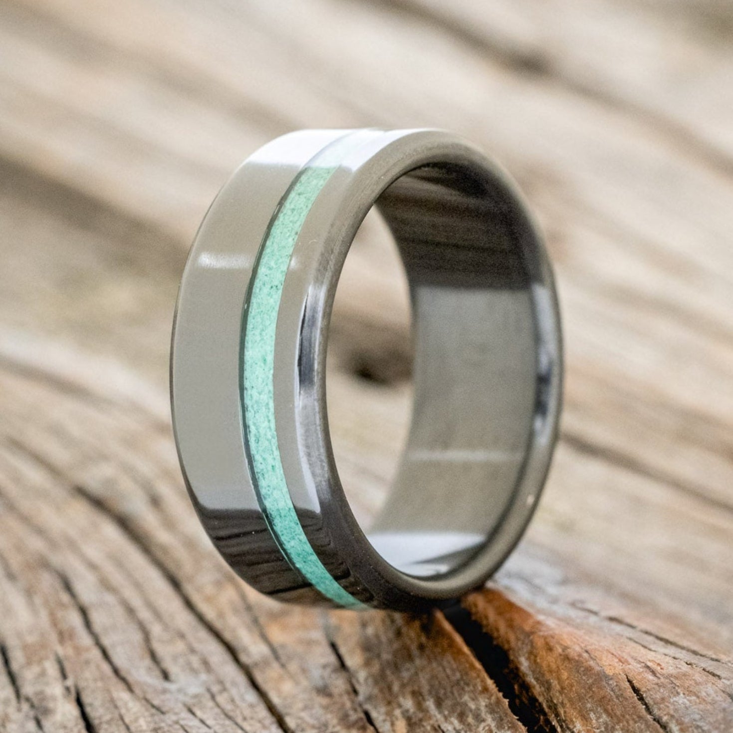 "VERTIGO" - MALACHITE WEDDING RING-4