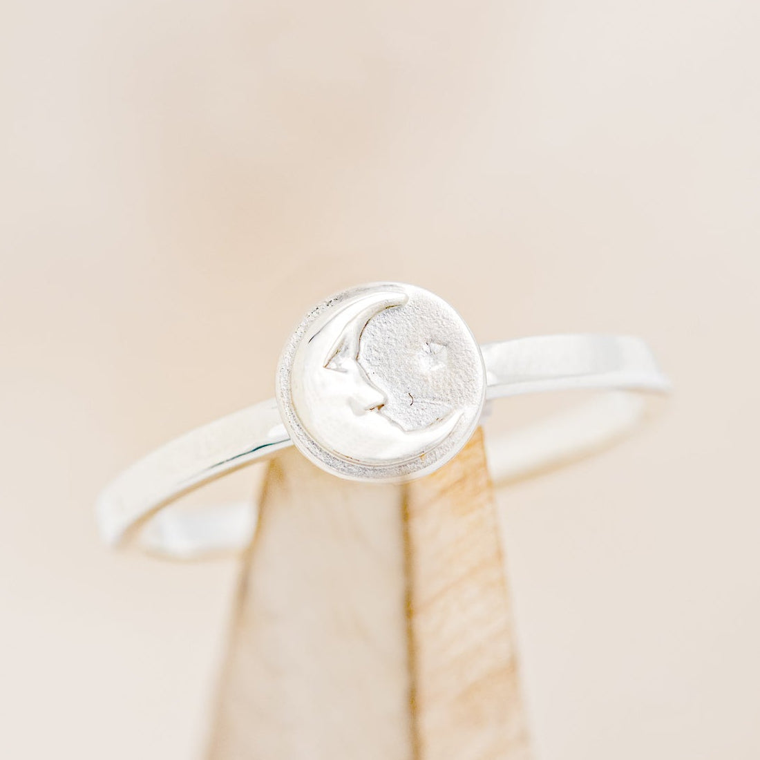 CELESTIAL RING FEATURING A CRESCENT MOON & A STAR-1