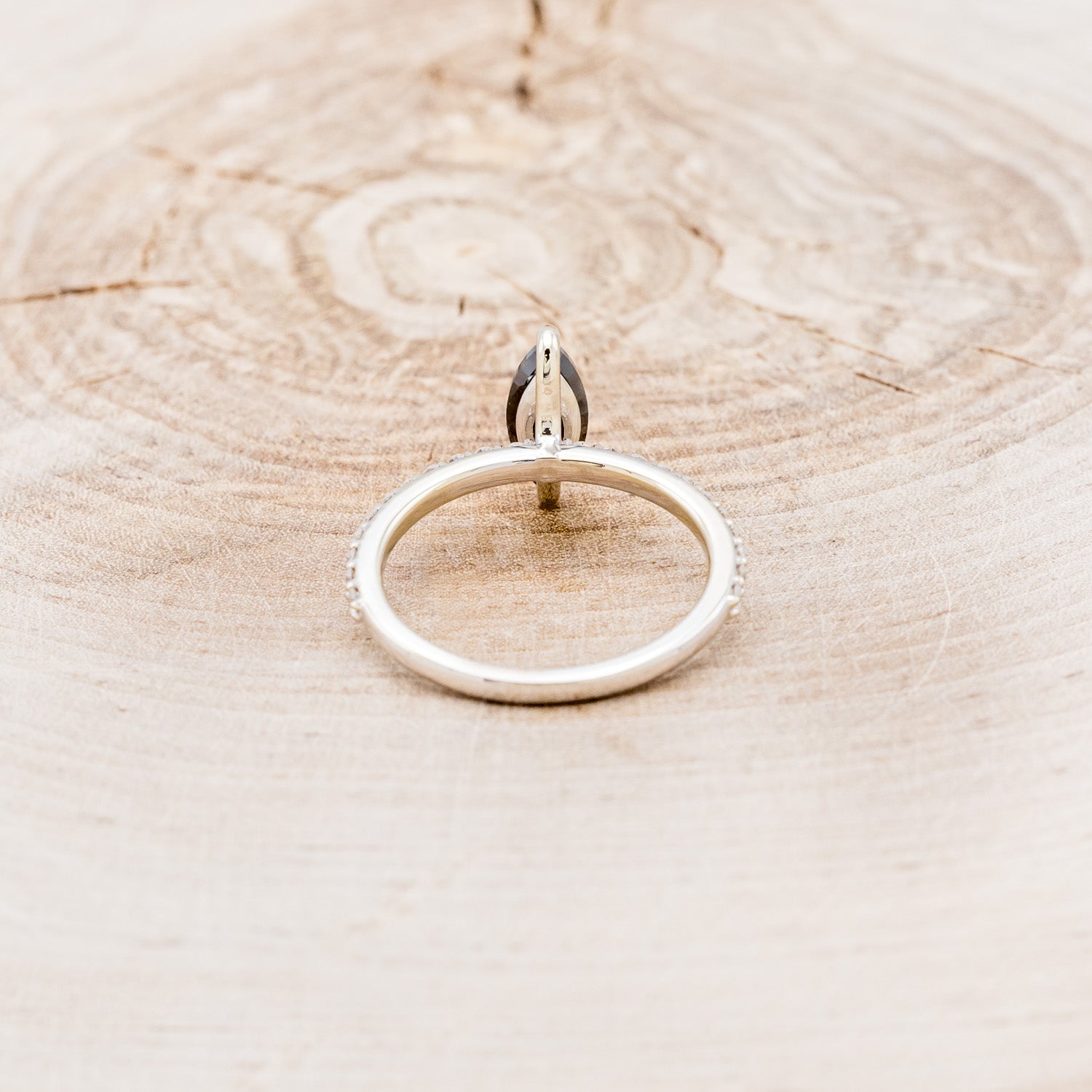 "RAMONA" - ENGAGEMENT RING WITH DIAMOND ACCENTS - MOUNTING ONLY - SELECT YOUR OWN STONE-11