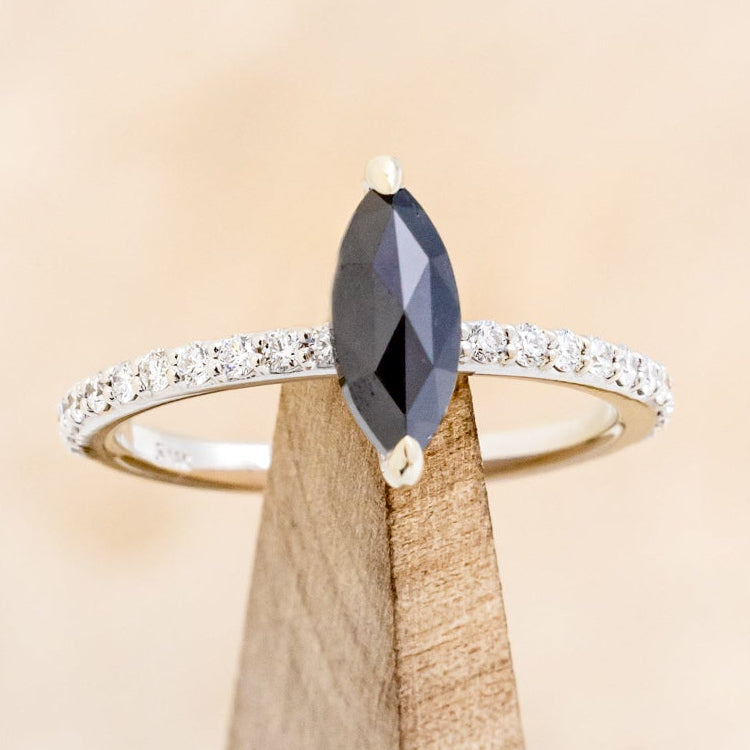 "RAMONA" - ENGAGEMENT RING WITH DIAMOND ACCENTS - MOUNTING ONLY - SELECT YOUR OWN STONE-8
