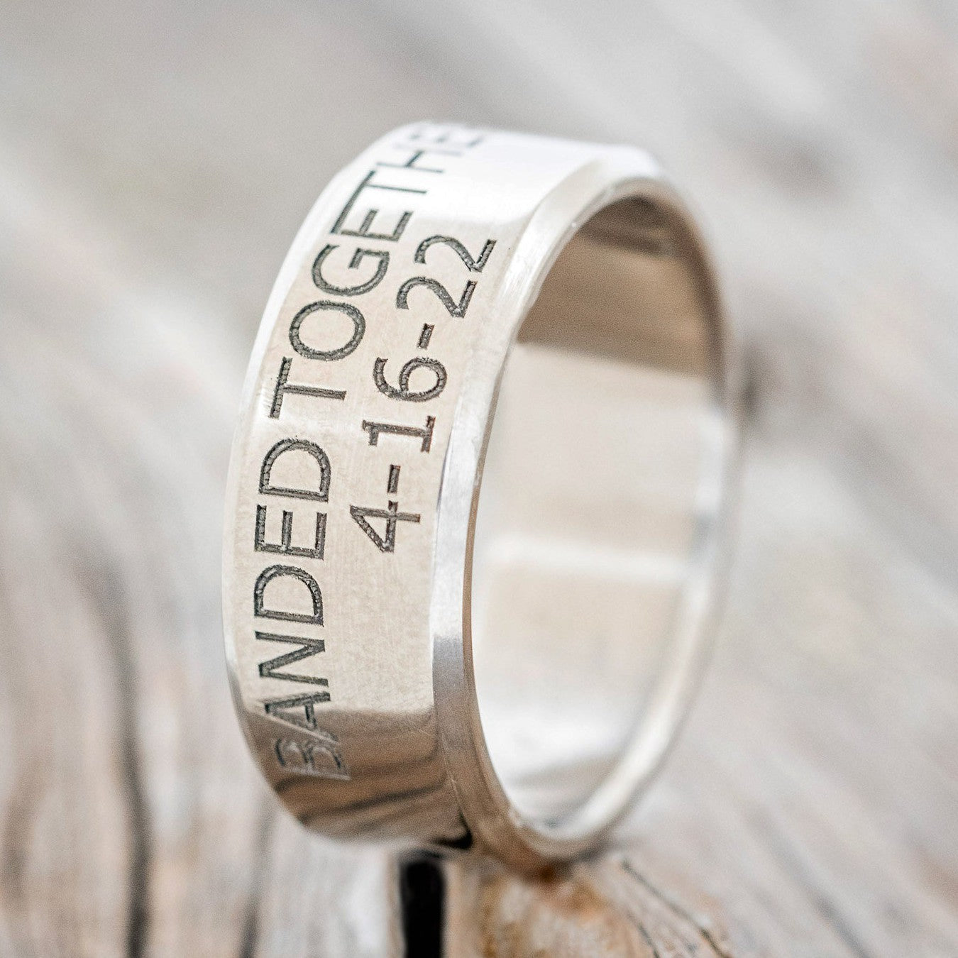 CUSTOM ENGRAVED "DUCK BAND" WEDDING RING-1