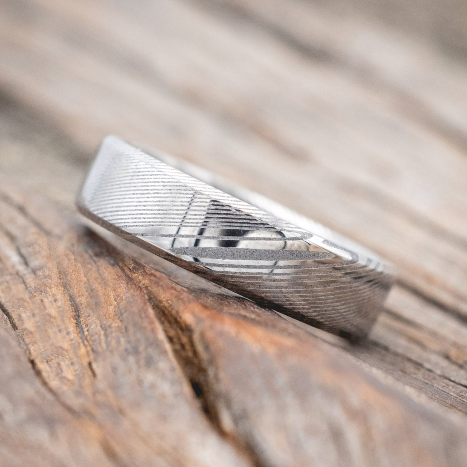 SOLID METAL HAND-TURNED WEDDING BAND-Staghead Designs