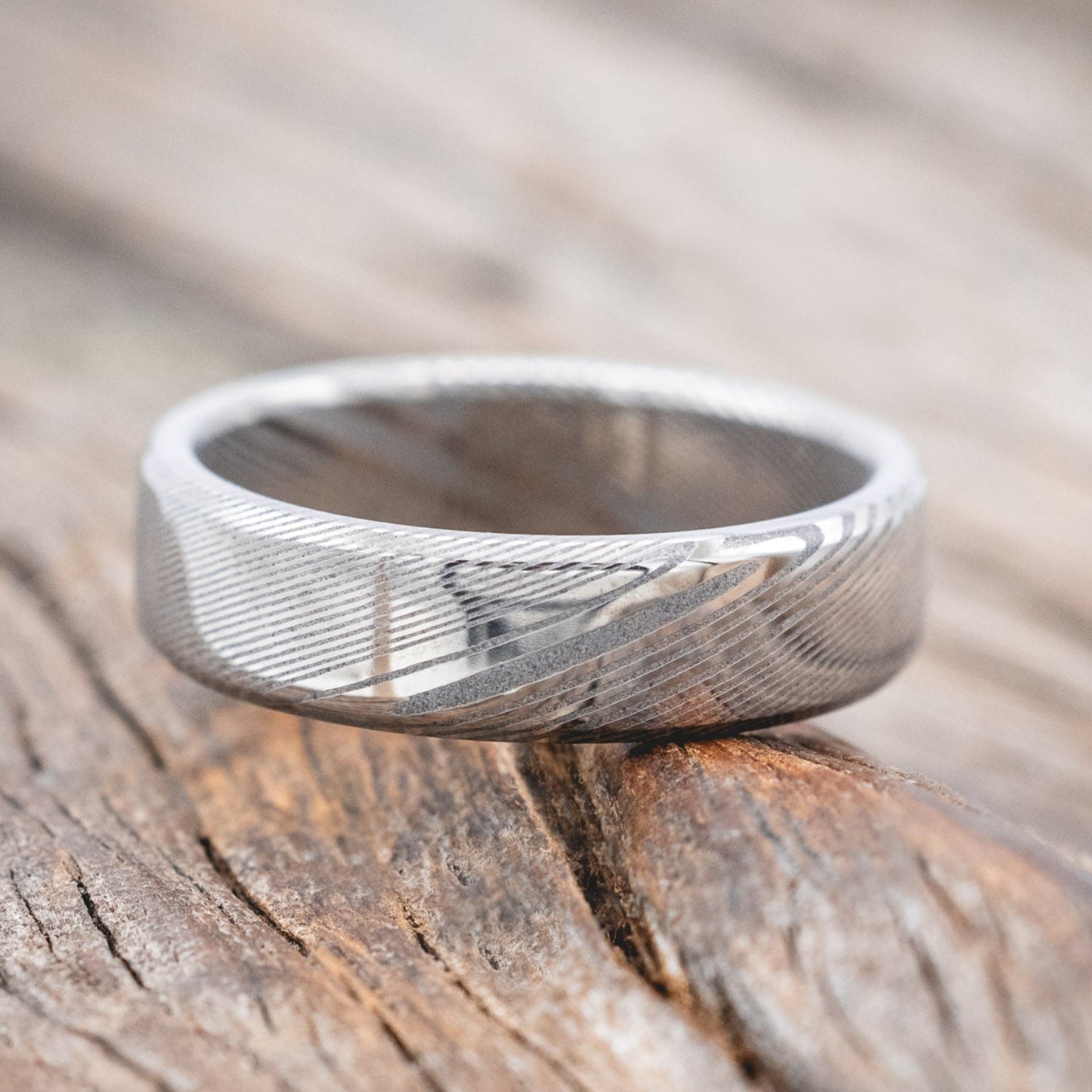 SOLID METAL HAND-TURNED WEDDING BAND-Staghead Designs