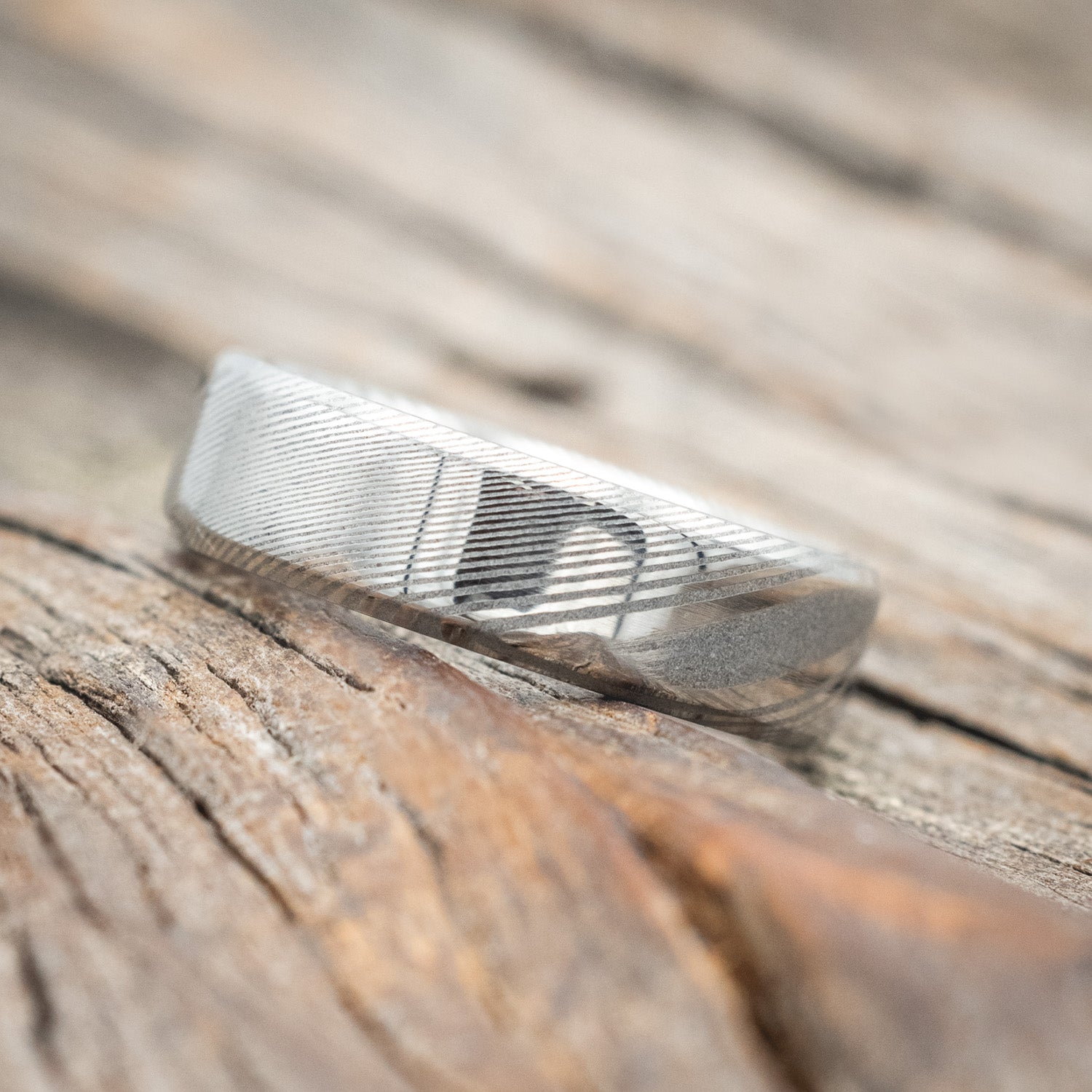 ANTLER LINED WEDDING BAND-Staghead Designs