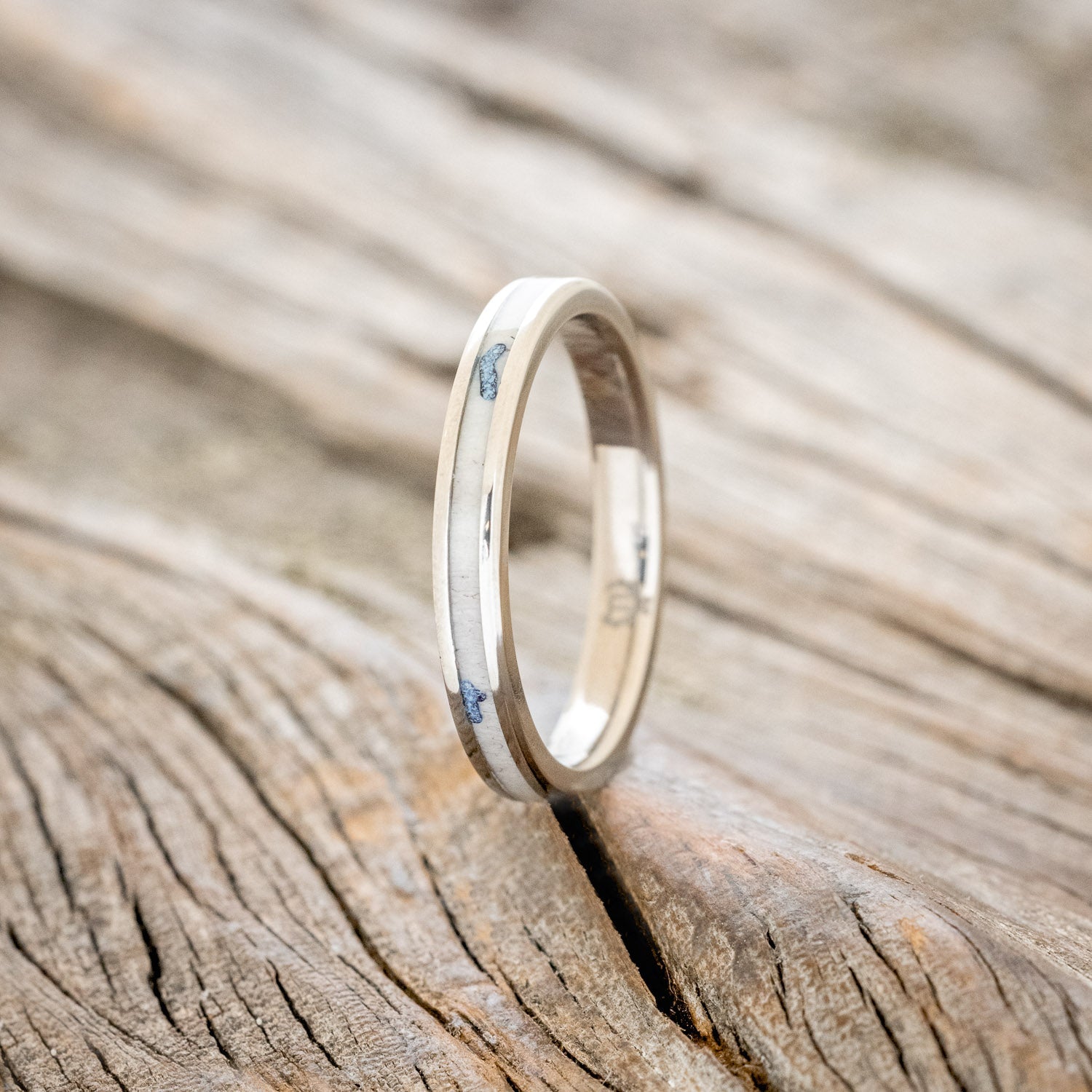 "ETERNA" - ANTLER & TURQUOISE STACKING BAND-1