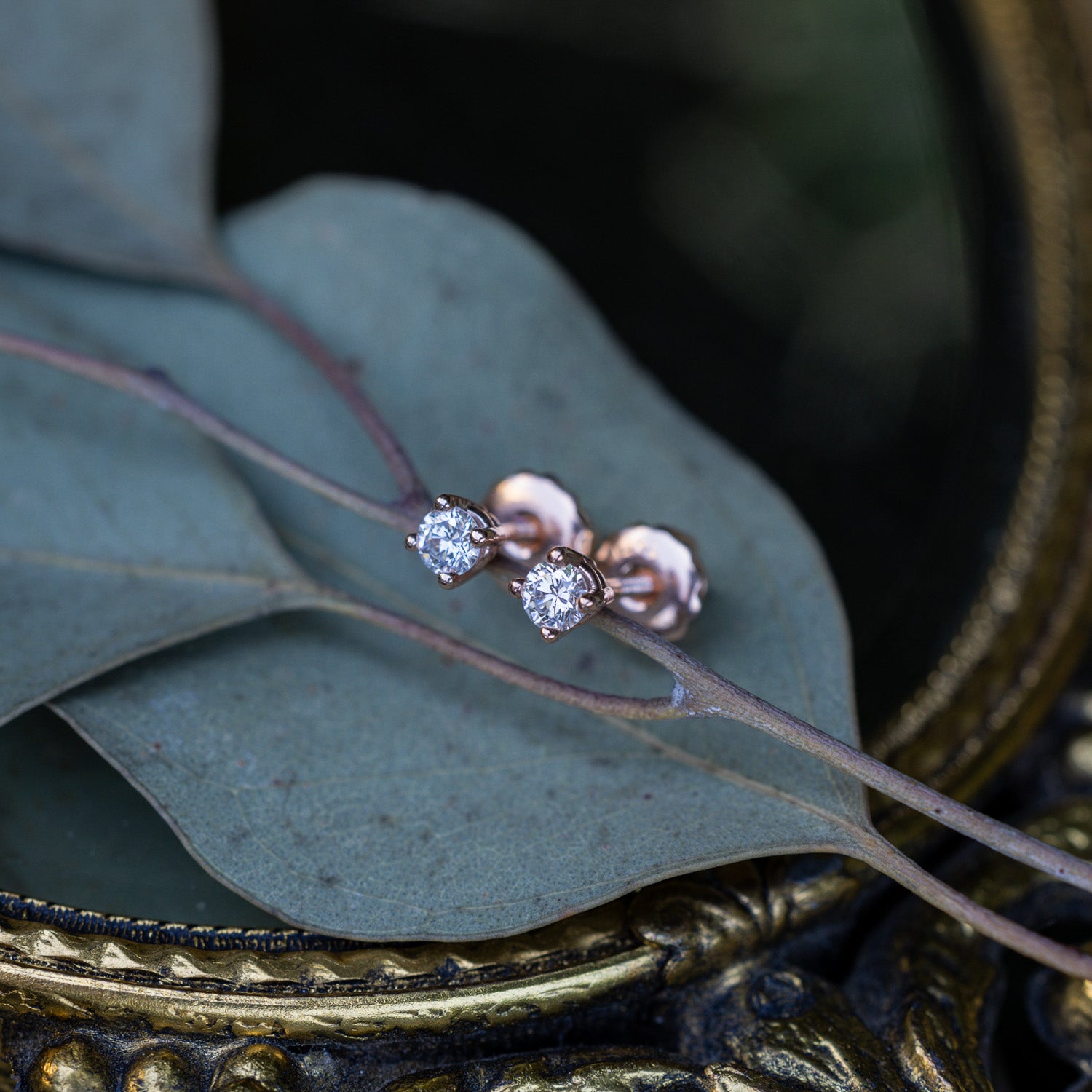 1/4 CTW NATURAL DIAMOND STUD EARRINGS IN 14K GOLD-3