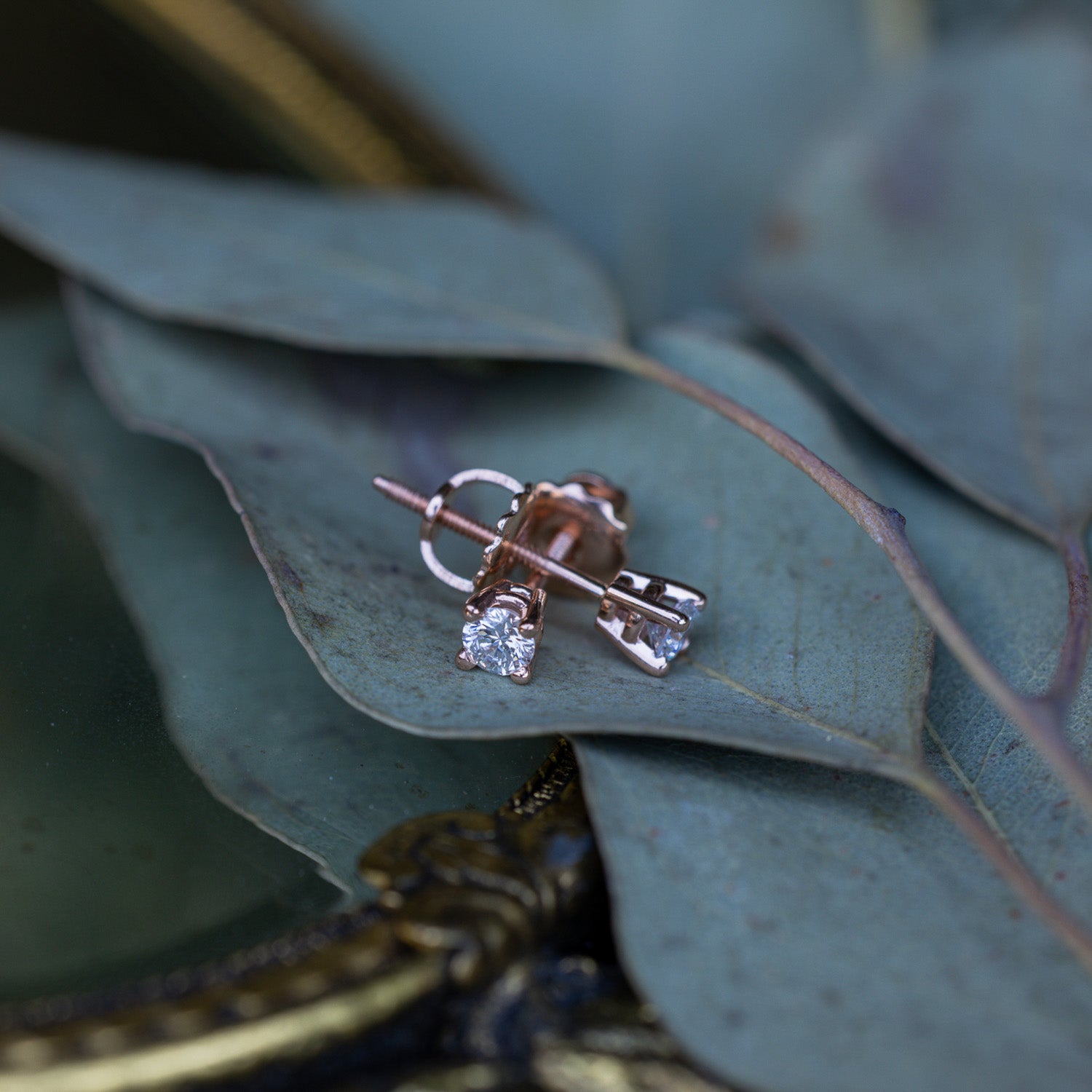 1/4 CTW NATURAL DIAMOND STUD EARRINGS IN 14K GOLD-5