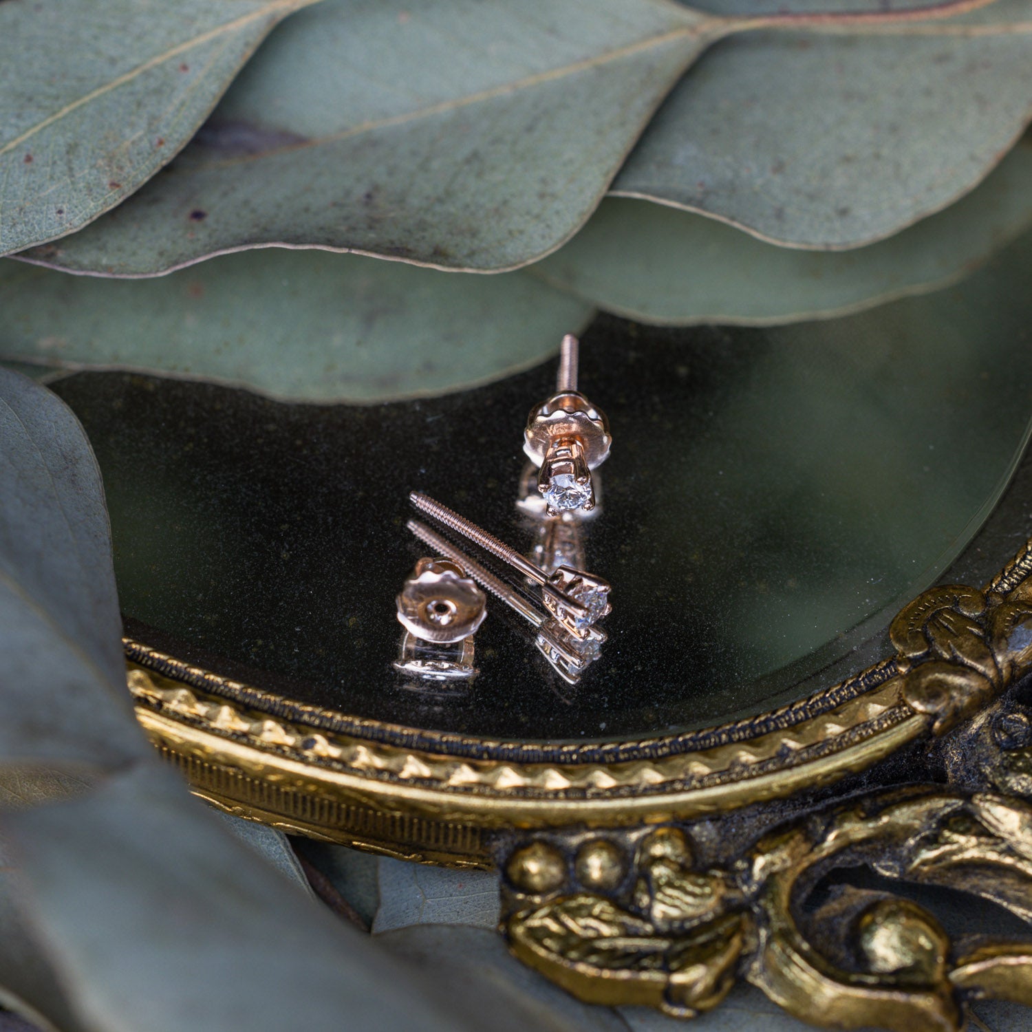 1/4 CTW NATURAL DIAMOND STUD EARRINGS IN 14K GOLD-7