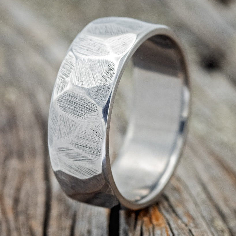 Stainless Steel Gold Plated & Silver Edge Faceted Wedding Stainless Steel Gold Plated & Silver Edge Faceted Wedding