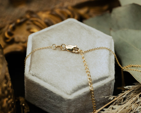 DUO CABLE CHAIN ADJUSTABLE NECKLACE IN 14K YELLOW GOLD-4