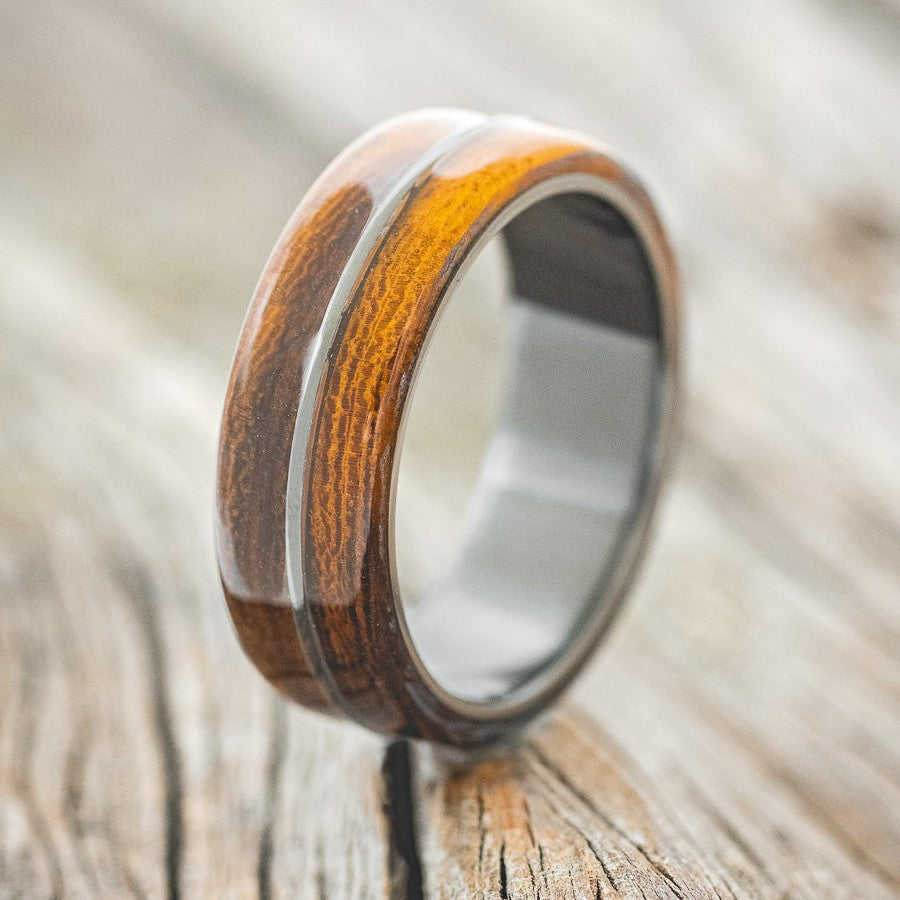 "GOLDEN" - IRONWOOD WEDDING RING-1