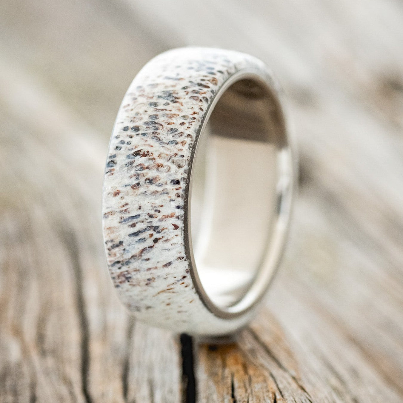 "HAVEN" - ANTLER WEDDING BAND-1