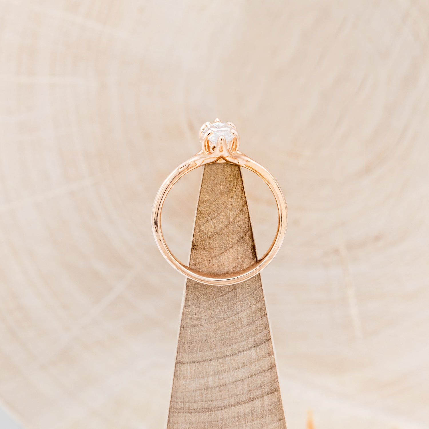 "TULIP" - MARQUISE CUT MOISSANITE SOLITAIRE ENGAGEMENT RING-6