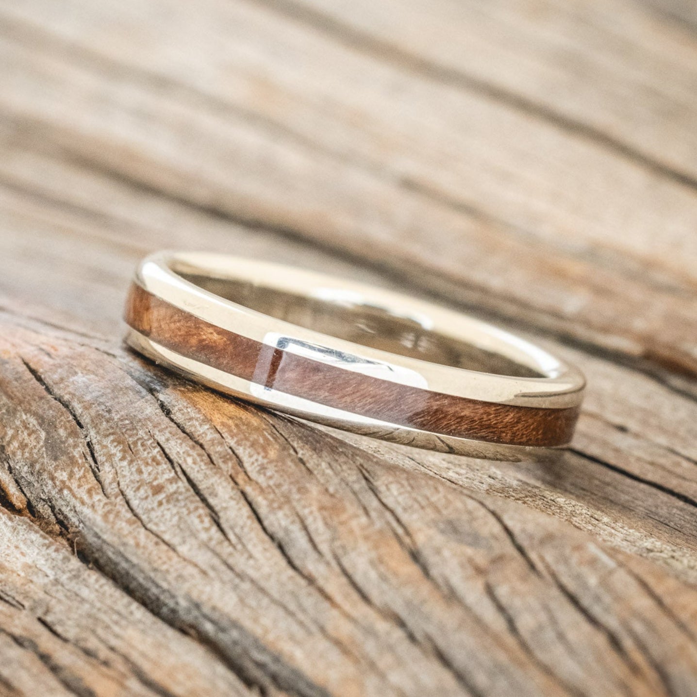 "ETERNA" - REDWOOD STACKING WEDDING BAND-5