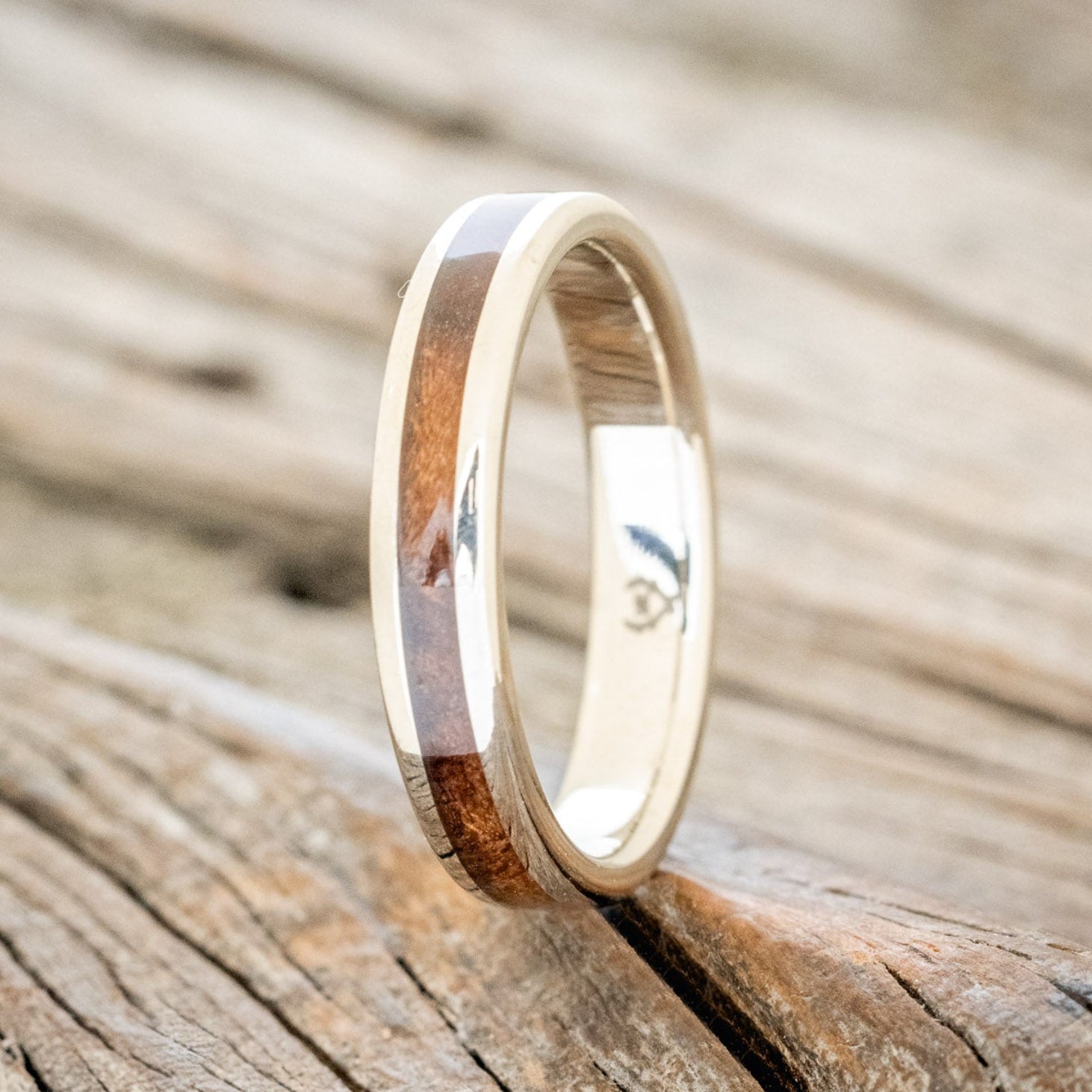 "ETERNA" - REDWOOD STACKING WEDDING BAND-4