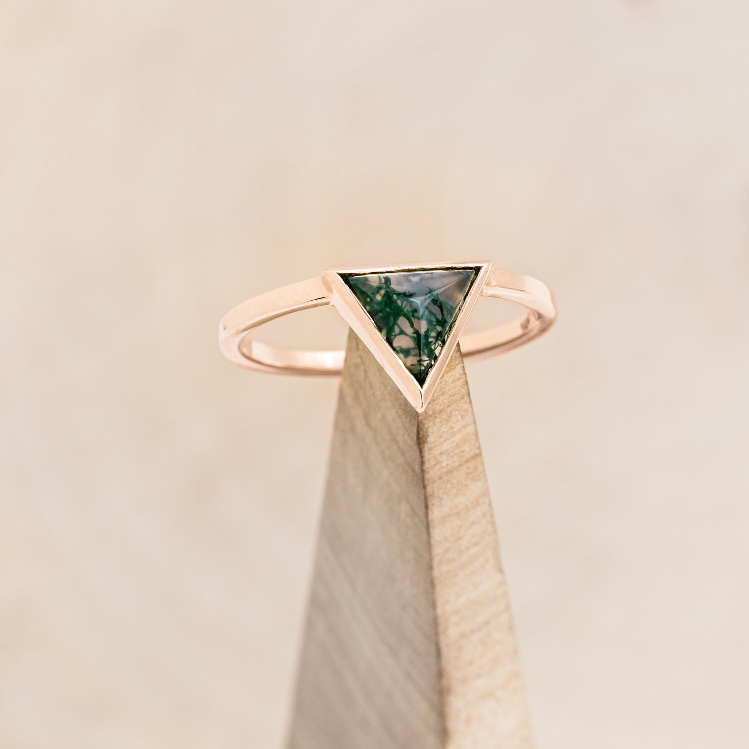 "JENNY" - TRIANGLE CUT ENGAGEMENT RING-Staghead Designs