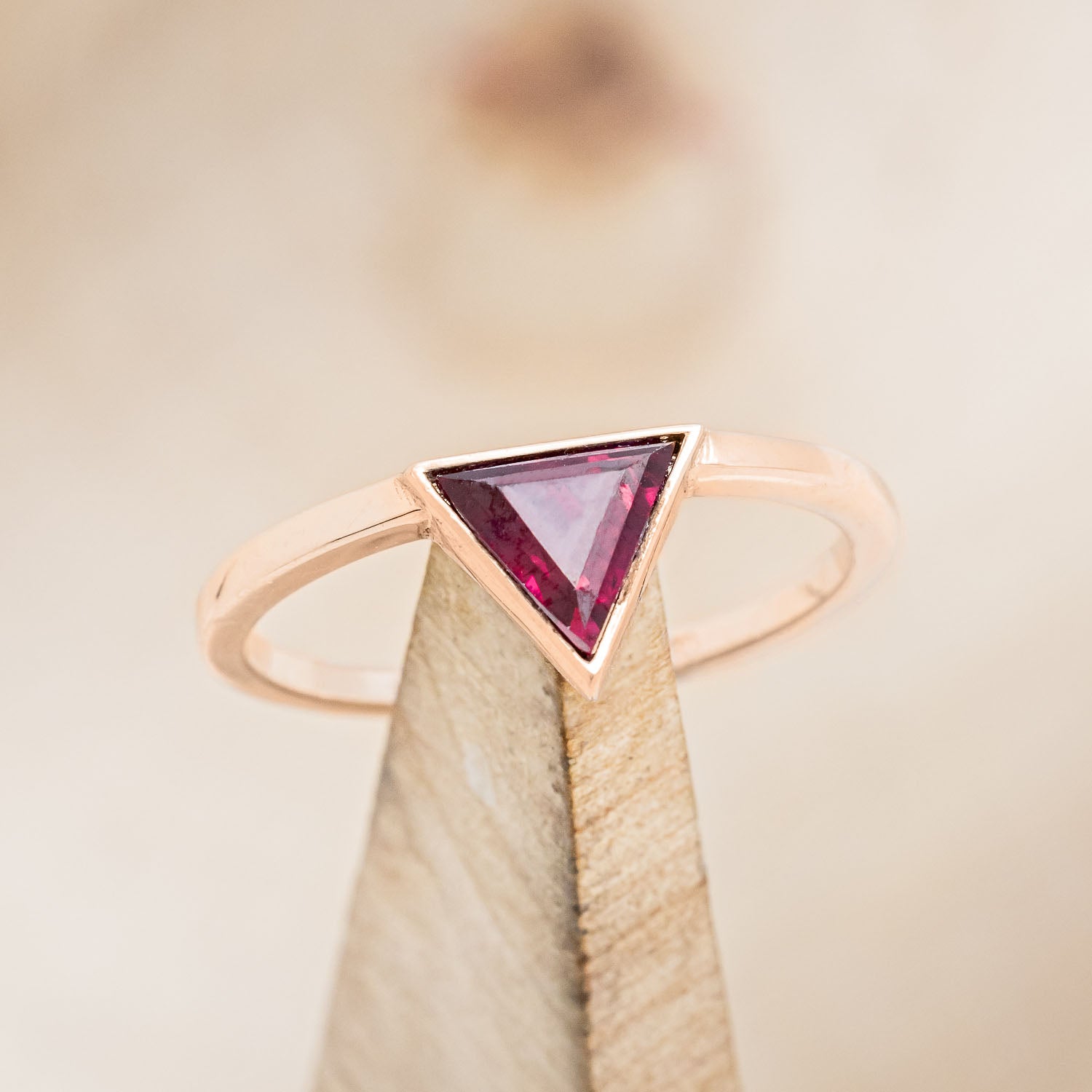 "JENNY" - TRIANGLE CUT ENGAGEMENT RING-Staghead Designs