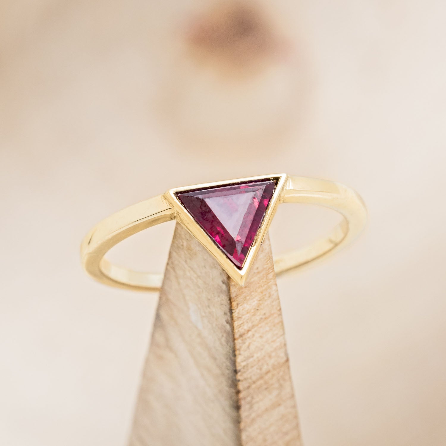 "JENNY" - TRIANGLE CUT ENGAGEMENT RING-Staghead Designs