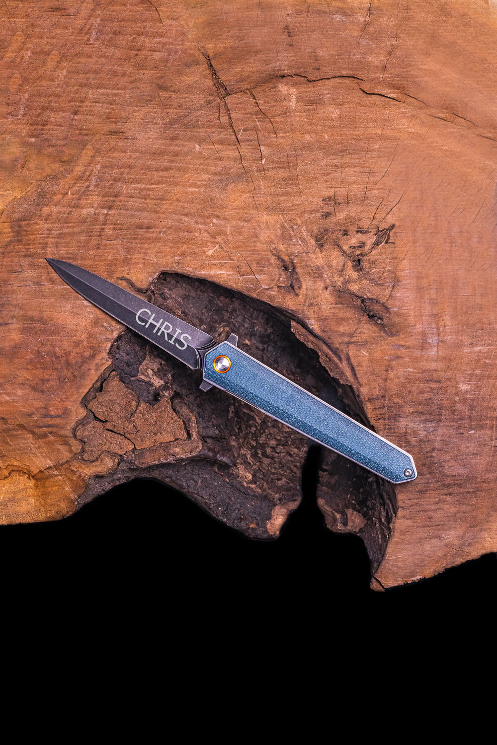 CUSTOM ENGRAVED BLUE POINT KNIFE-4