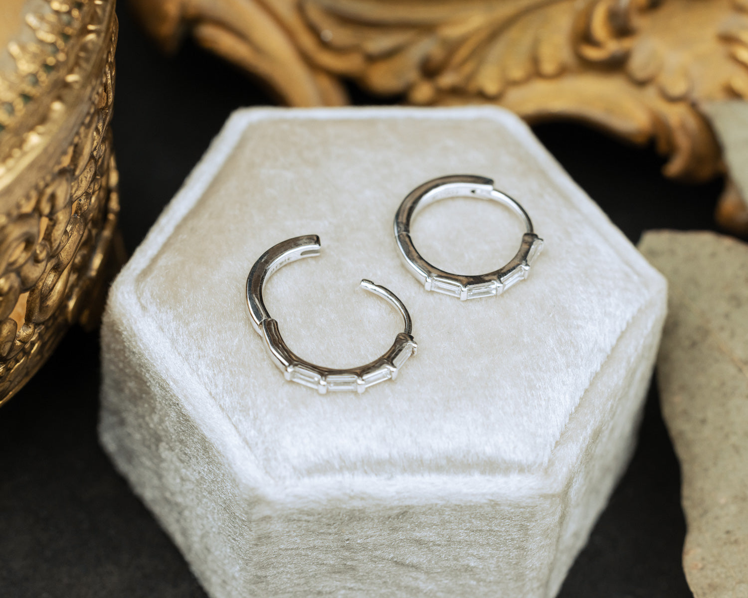 1/3 CTW LAB-GROWN DIAMOND HOOP EARRINGS IN 14K GOLD-3