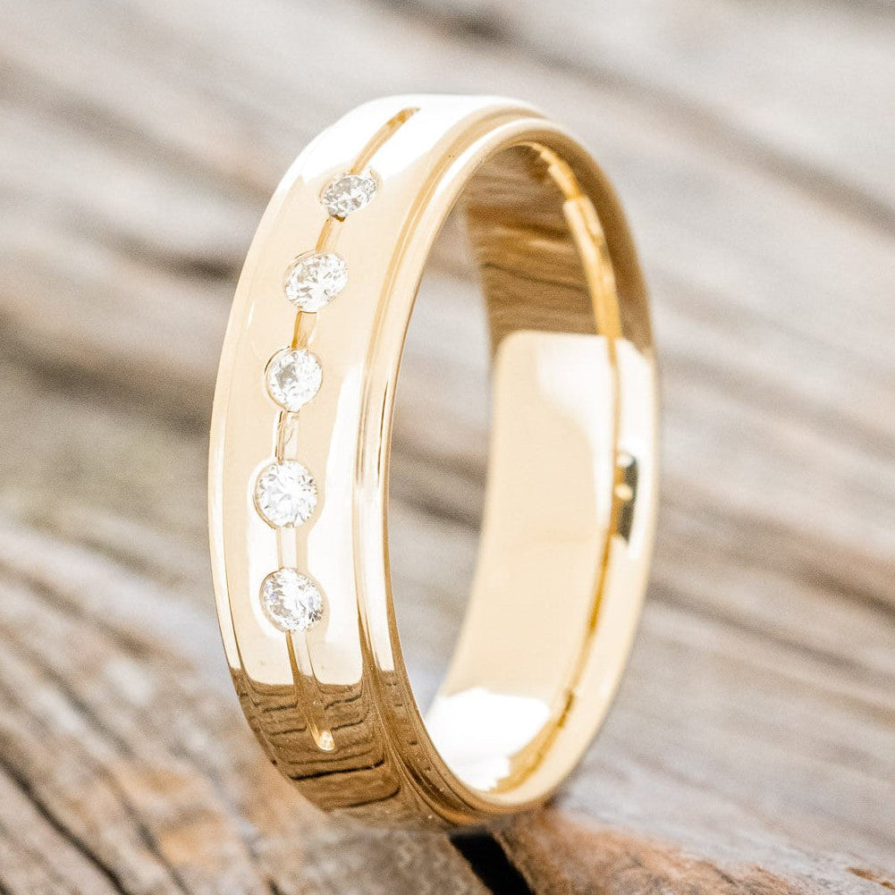 MEN'S ENGAGEMENT RING WITH DIAMOND ACCENTS-1