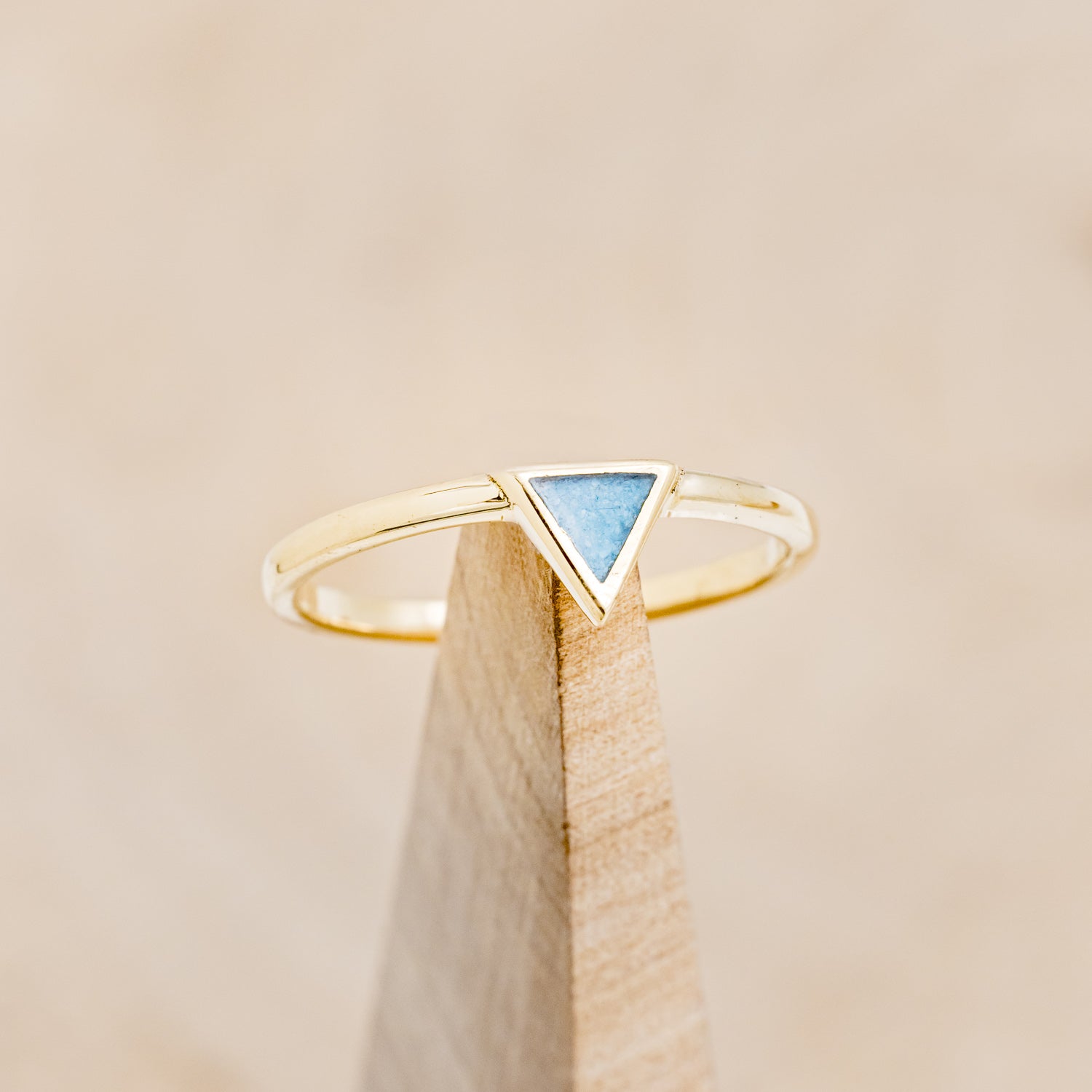 "MERA" - TURQUOISE TRIANGLE STACKING BAND-1