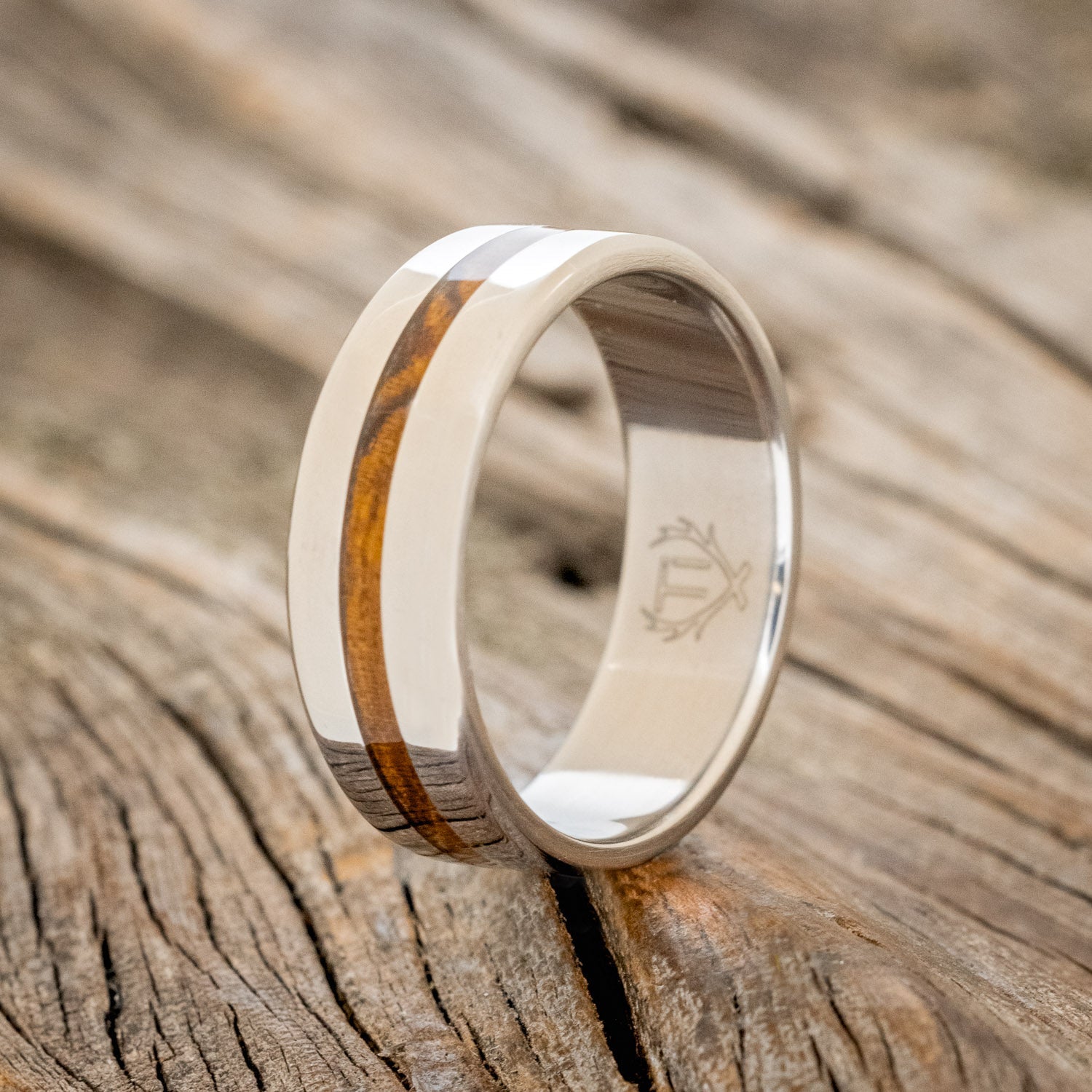 "NIRVANA" - IRONWOOD WEDDING BAND - READY TO SHIP-1