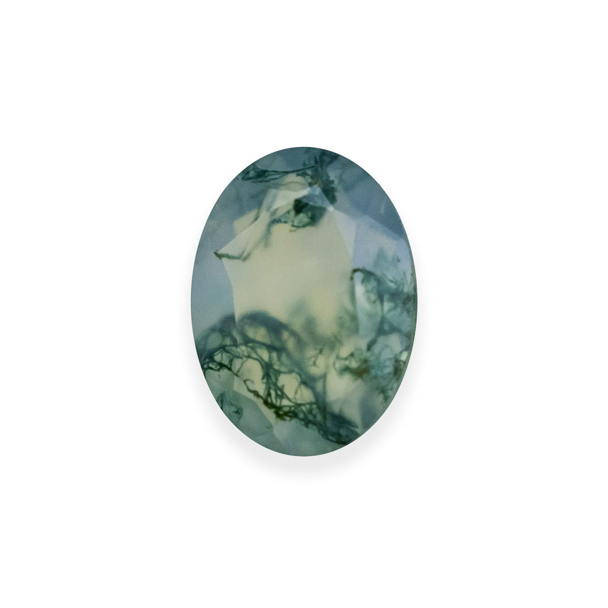 Oval Cut Moss Agate-Staghead Designs