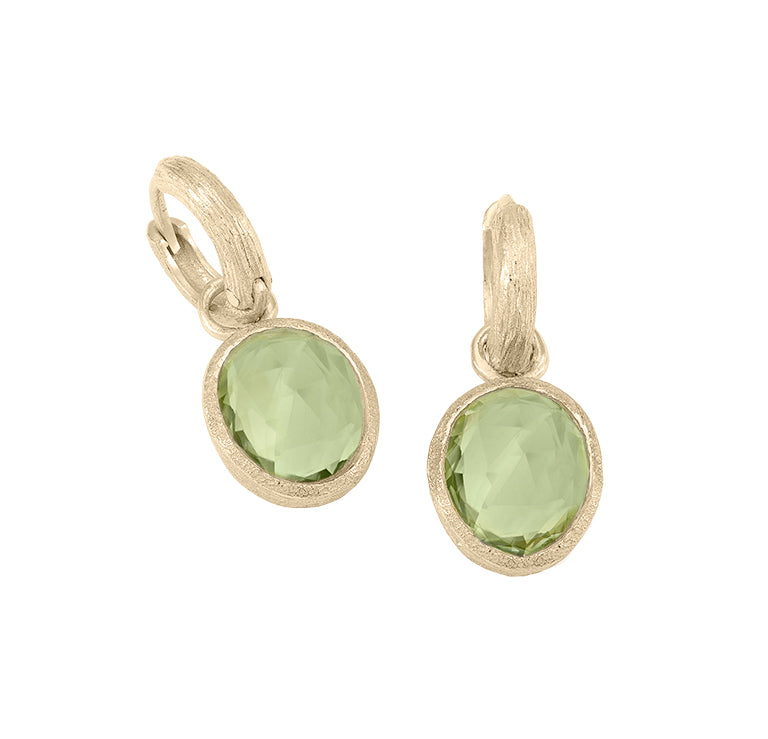 SHADE COLLECTION - 18K GOLD VERMEIL SILVER GREEN AMETHYST EARRINGS - BY JORGE REVILLA-2
