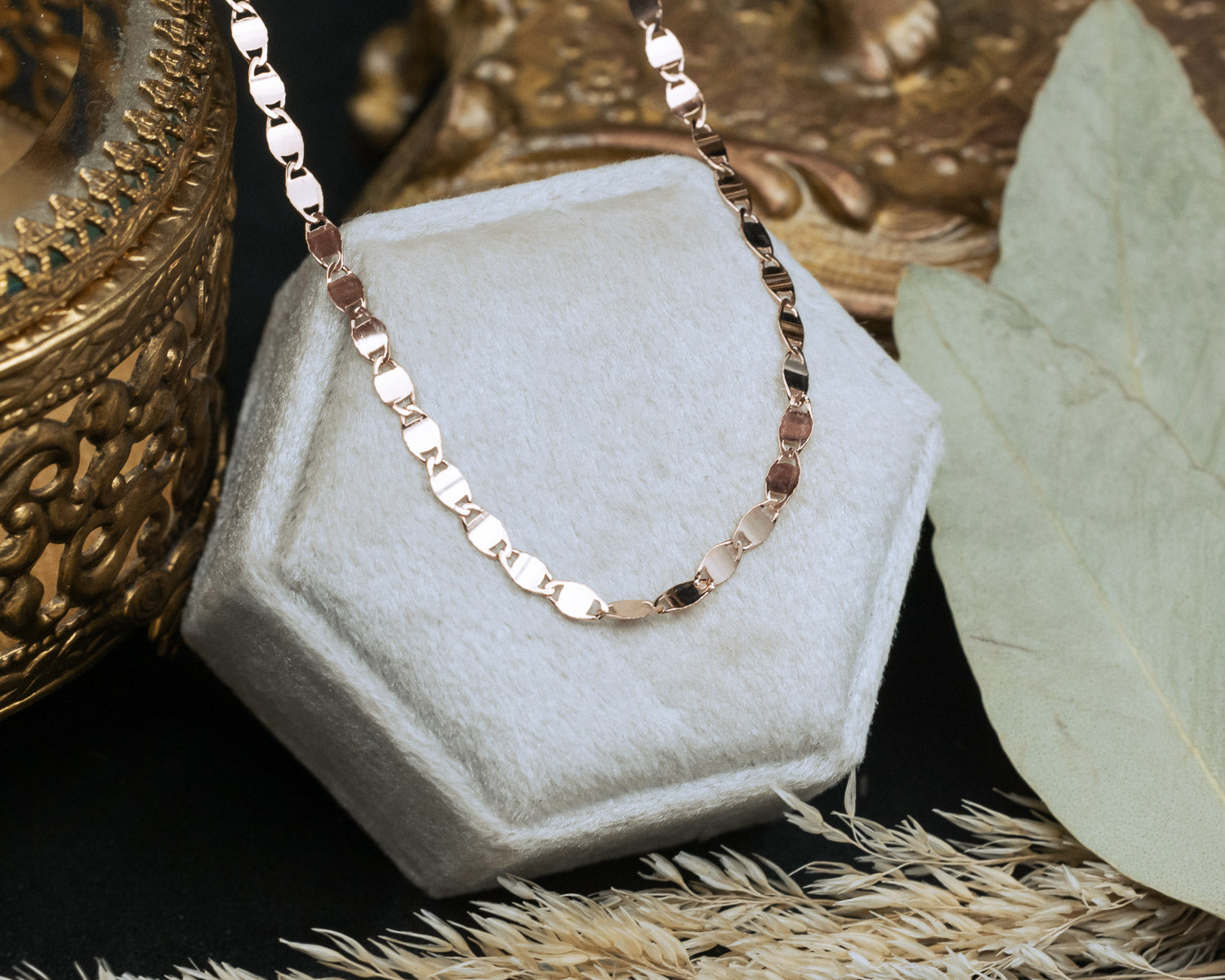 14K GOLD VALENTINO CHAIN-Staghead Designs