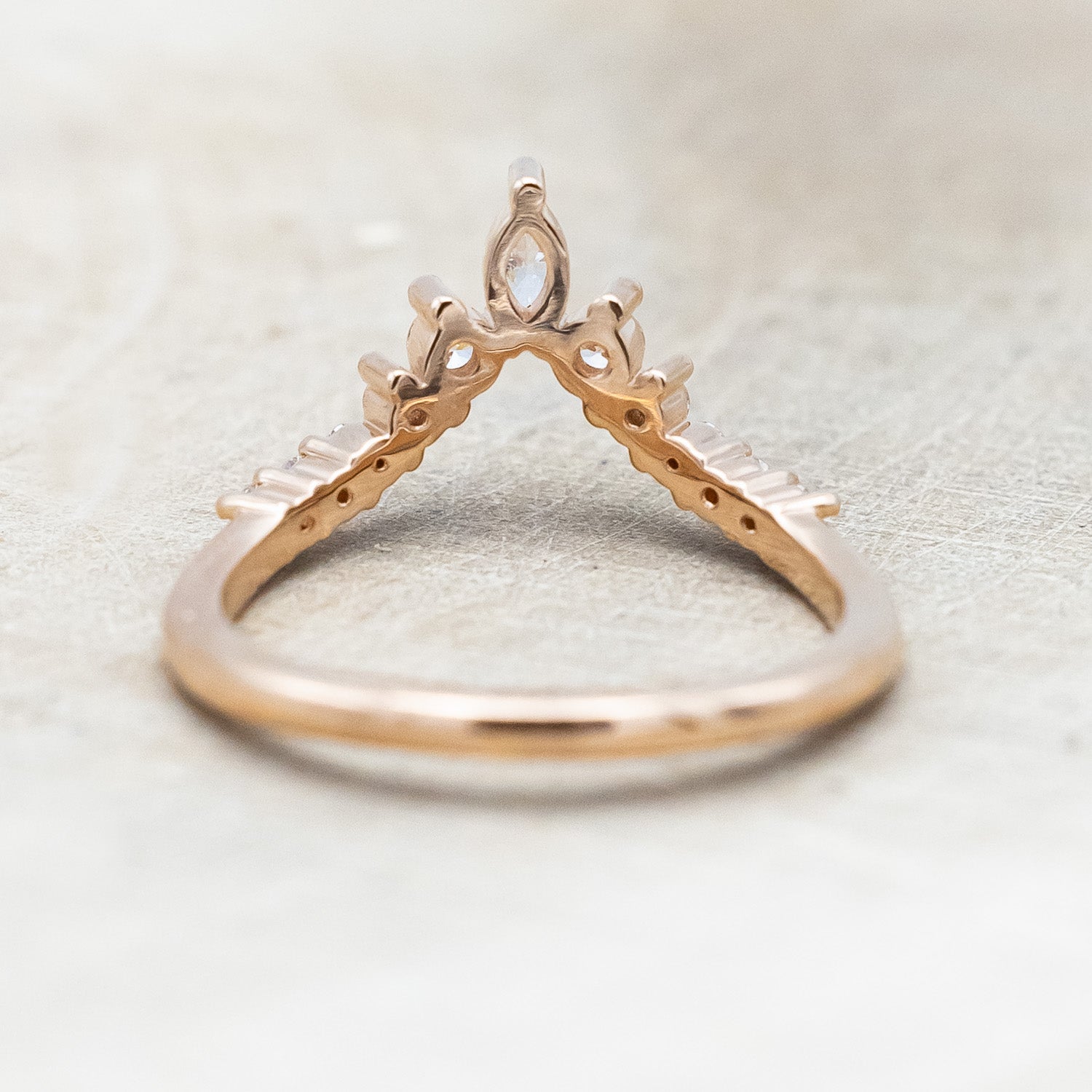 "ALICENT" - PEAR CUT LAB-GROWN ALEXANDRITE ENGAGEMENT RING SET WITH DIAMOND ACCENTS & "SAGE" TRACER-Staghead Designs