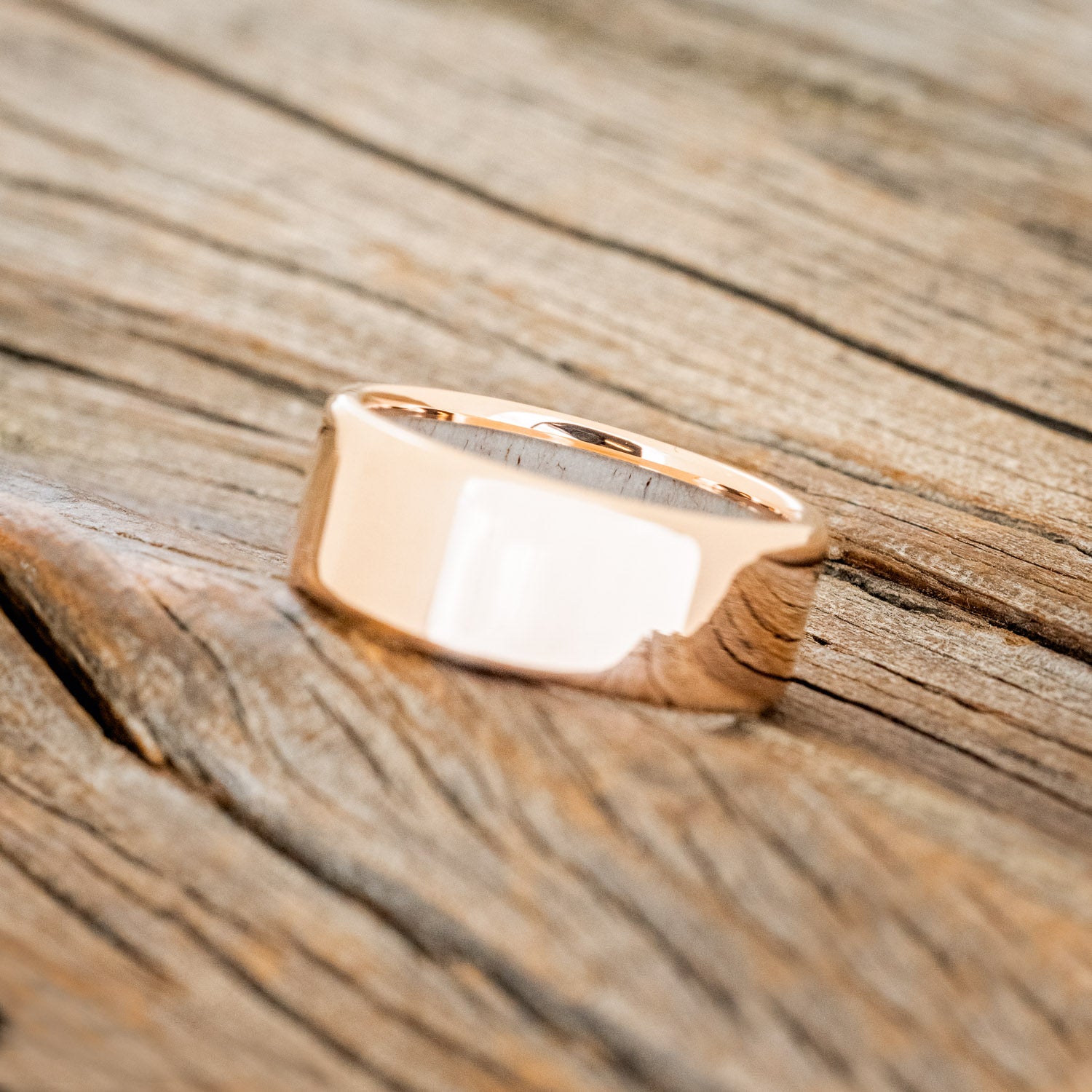 ANTLER LINED WEDDING BAND-34