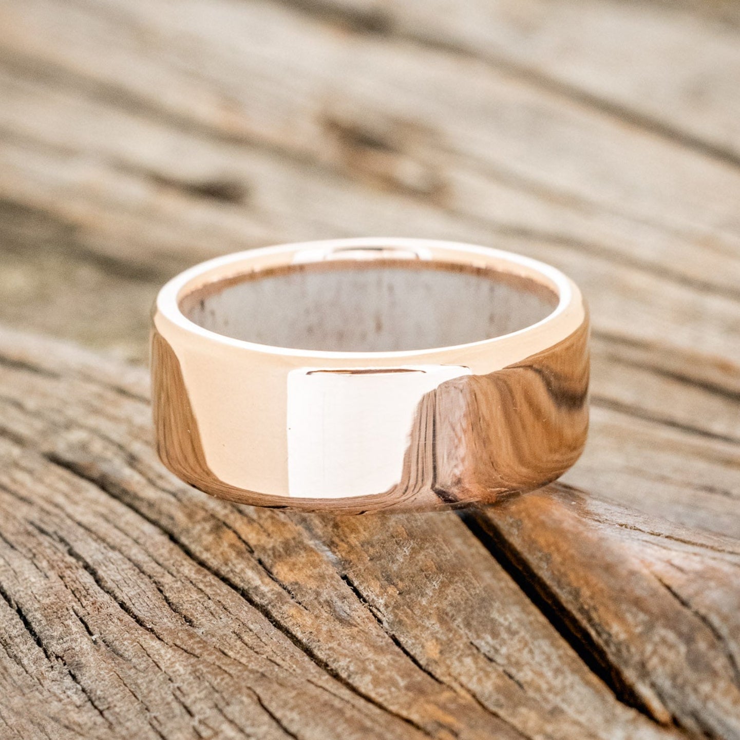 ANTLER LINED WEDDING BAND-36