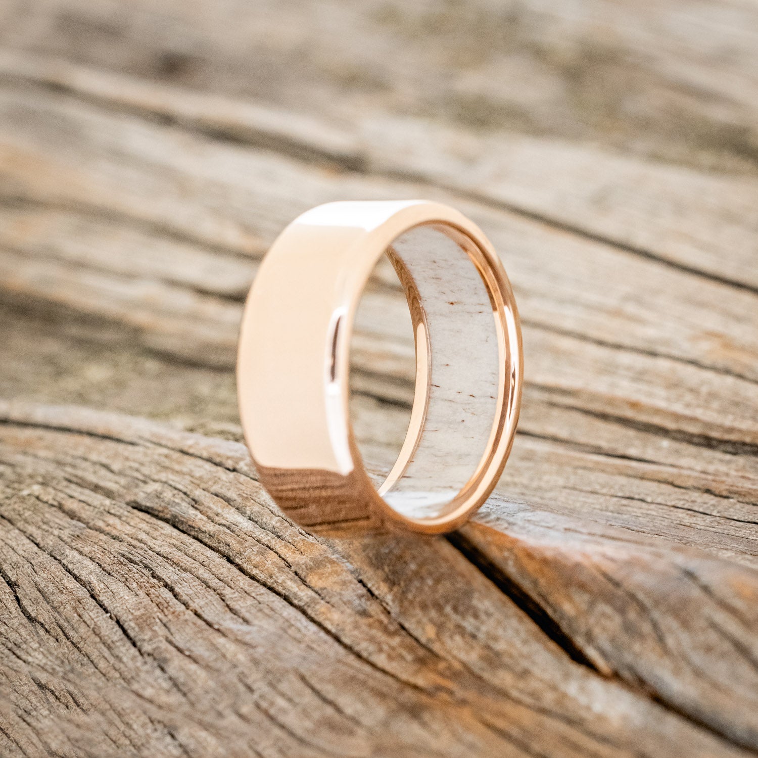 ANTLER LINED WEDDING BAND-35
