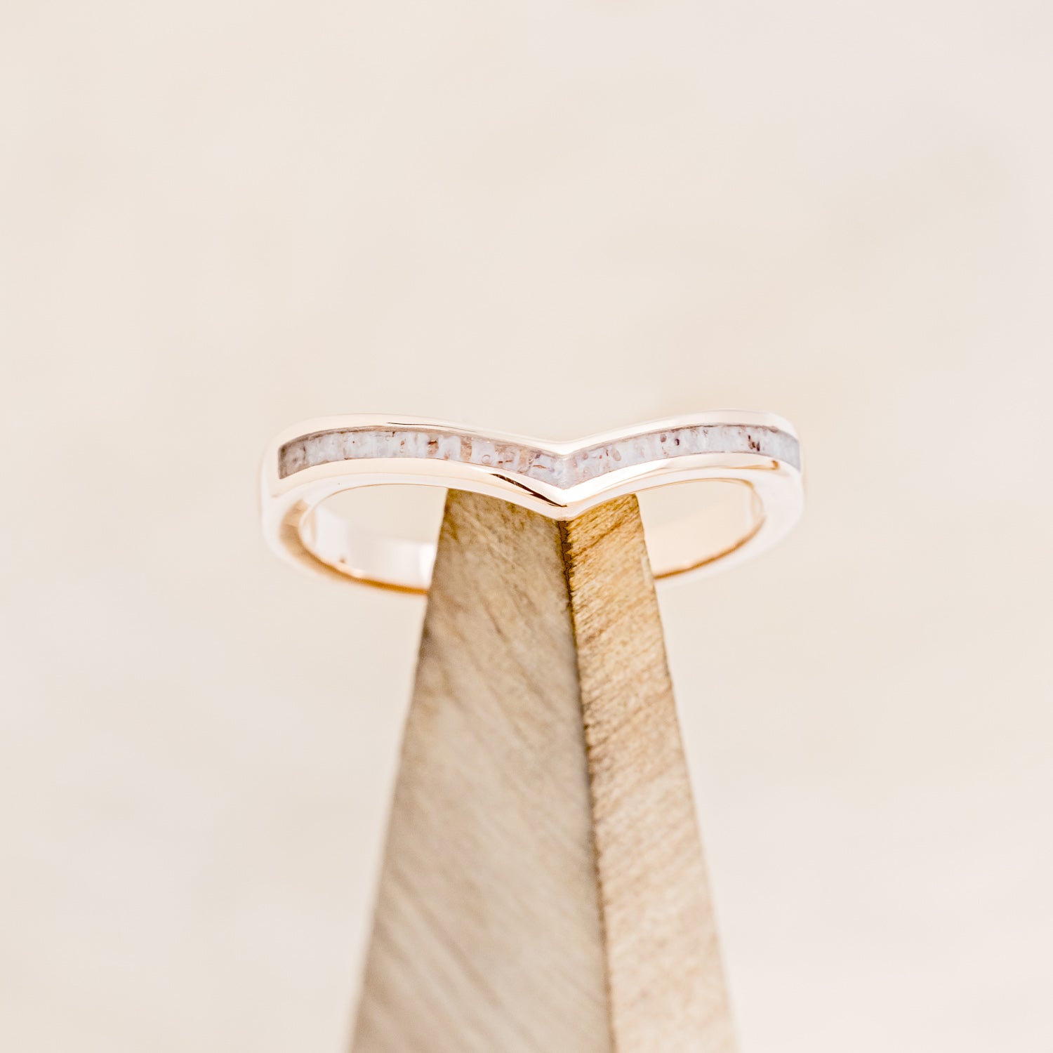 "ATLANTIS" - ANTLER INLAY TRIANGLE RING & V-SHAPED TRACER SET-13