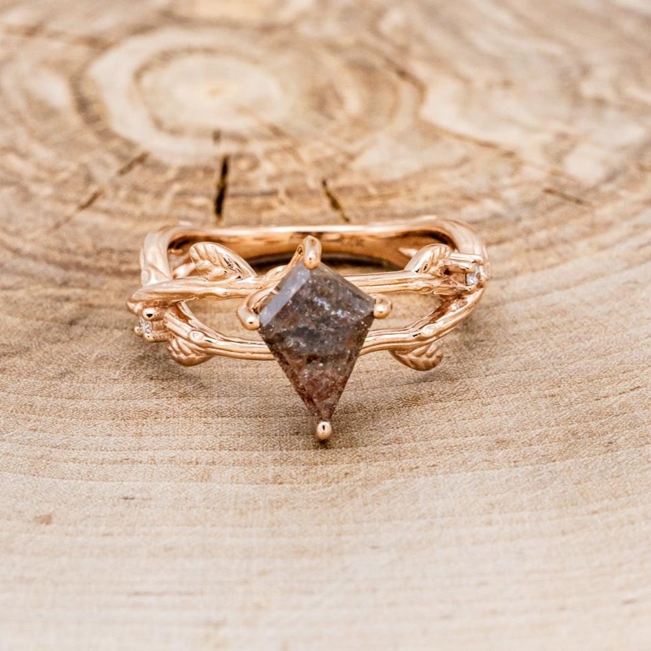 "ARTEMIS ON THE VINE" - BRANCH-STYLE ENGAGEMENT RING WITH DIAMOND ACCENTS - MOUNTING ONLY - SELECT YOUR OWN STONE-3