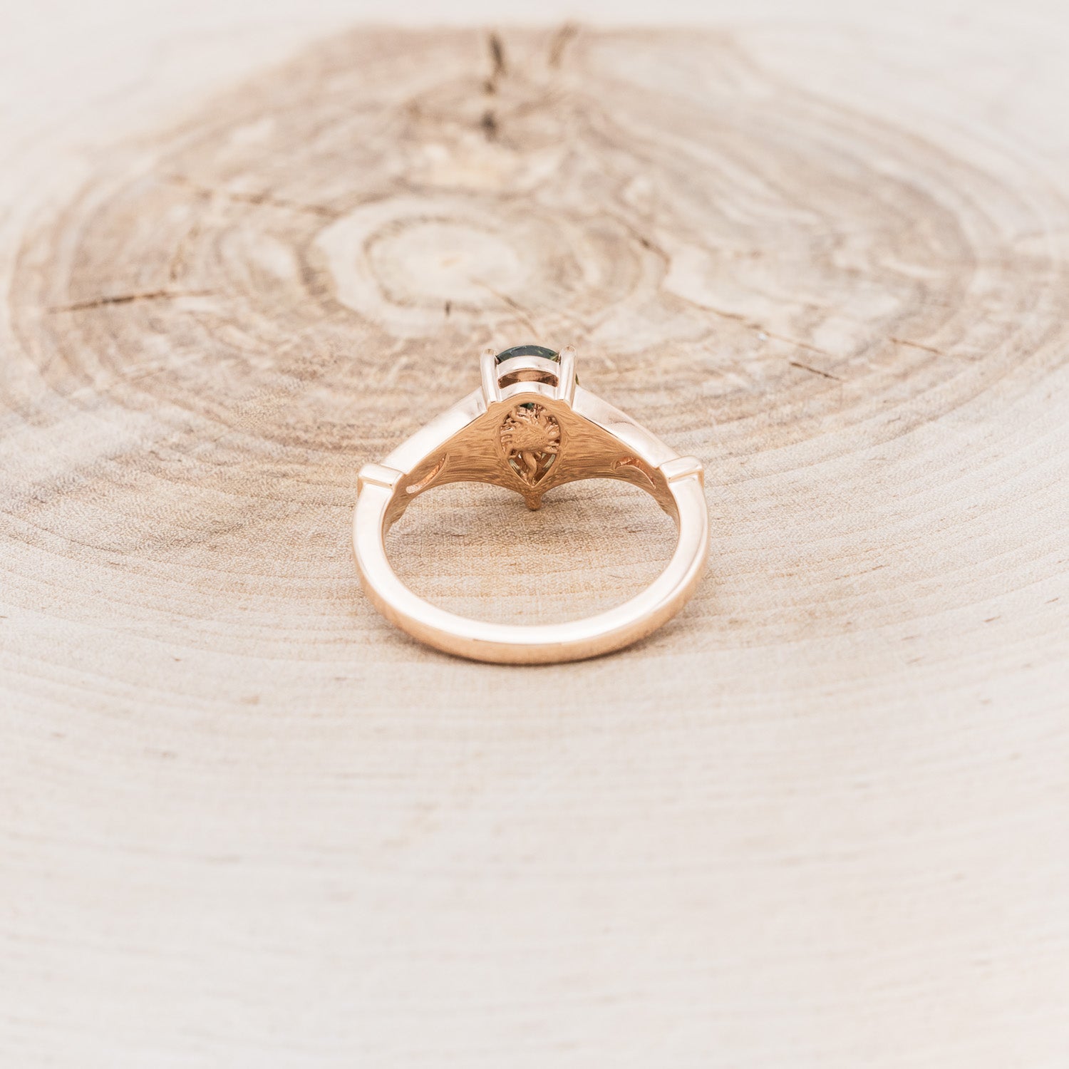 "SELENE" - ACCENTED STYLE ENGAGEMENT RING - MOUNTING ONLY - SELECT YOUR OWN STONE-5