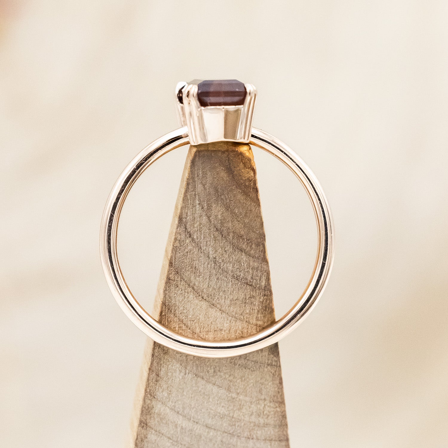 "ANDROMEDA" - SOLITAIRE ENGAGEMENT RING WITH DOUBLE CLAW PRONGS - MOUNTING ONLY- SELECT YOUR OWN STONE-Staghead Designs