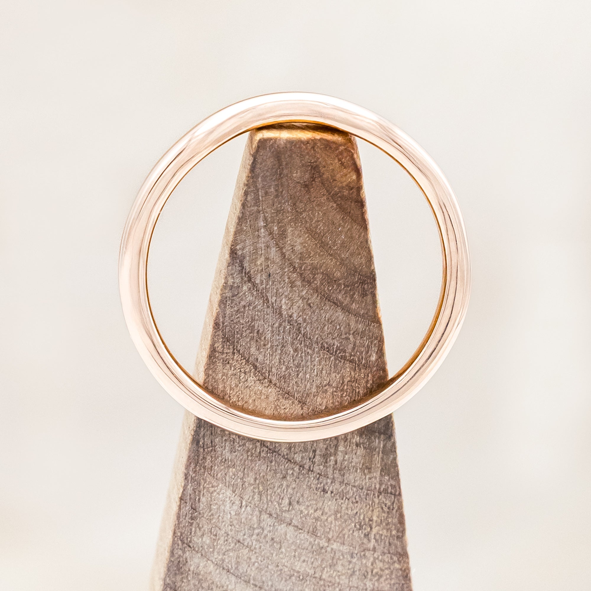 14K GOLD CONTOUR SOLID METAL STACKING BAND-Staghead Designs