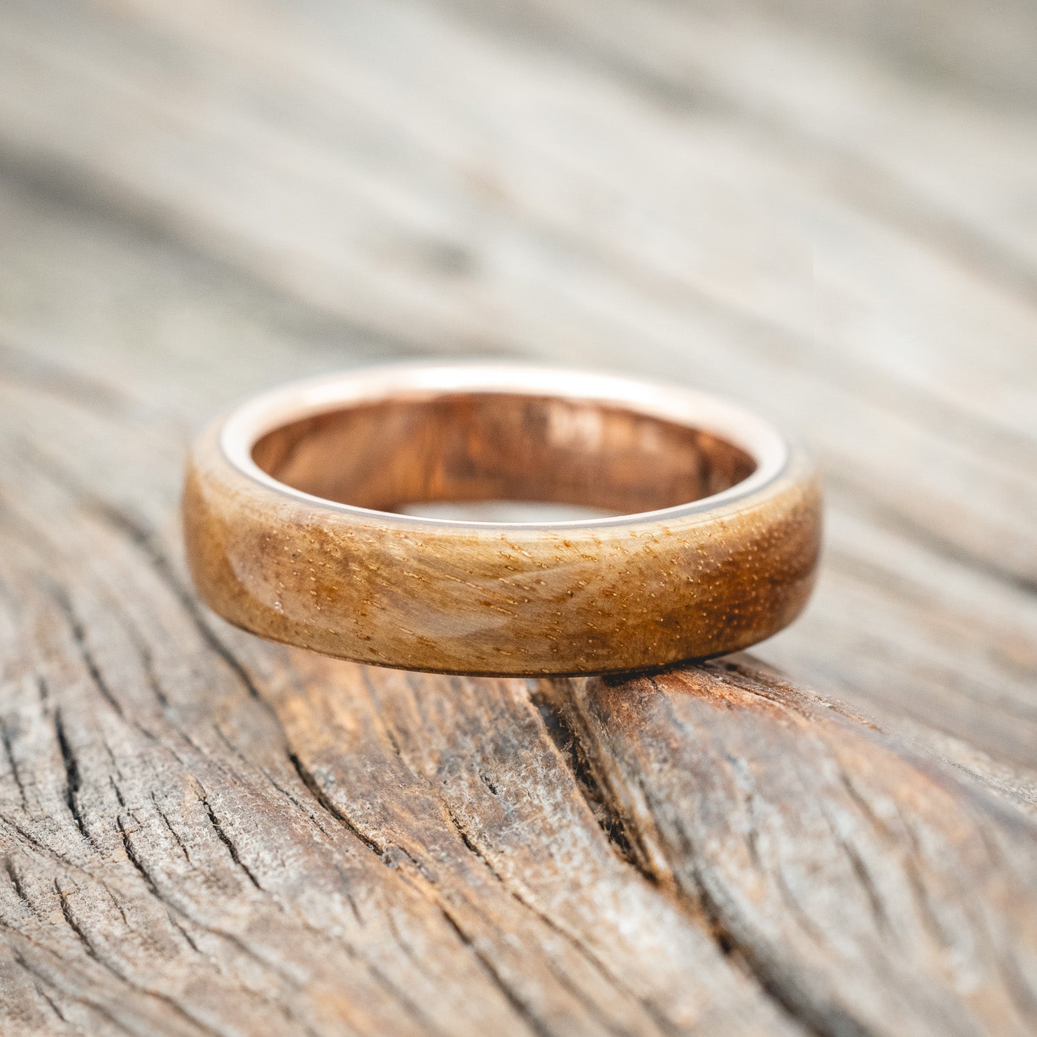 "HAVEN" - SPALTED MAPLE WEDDING RING-Staghead Designs