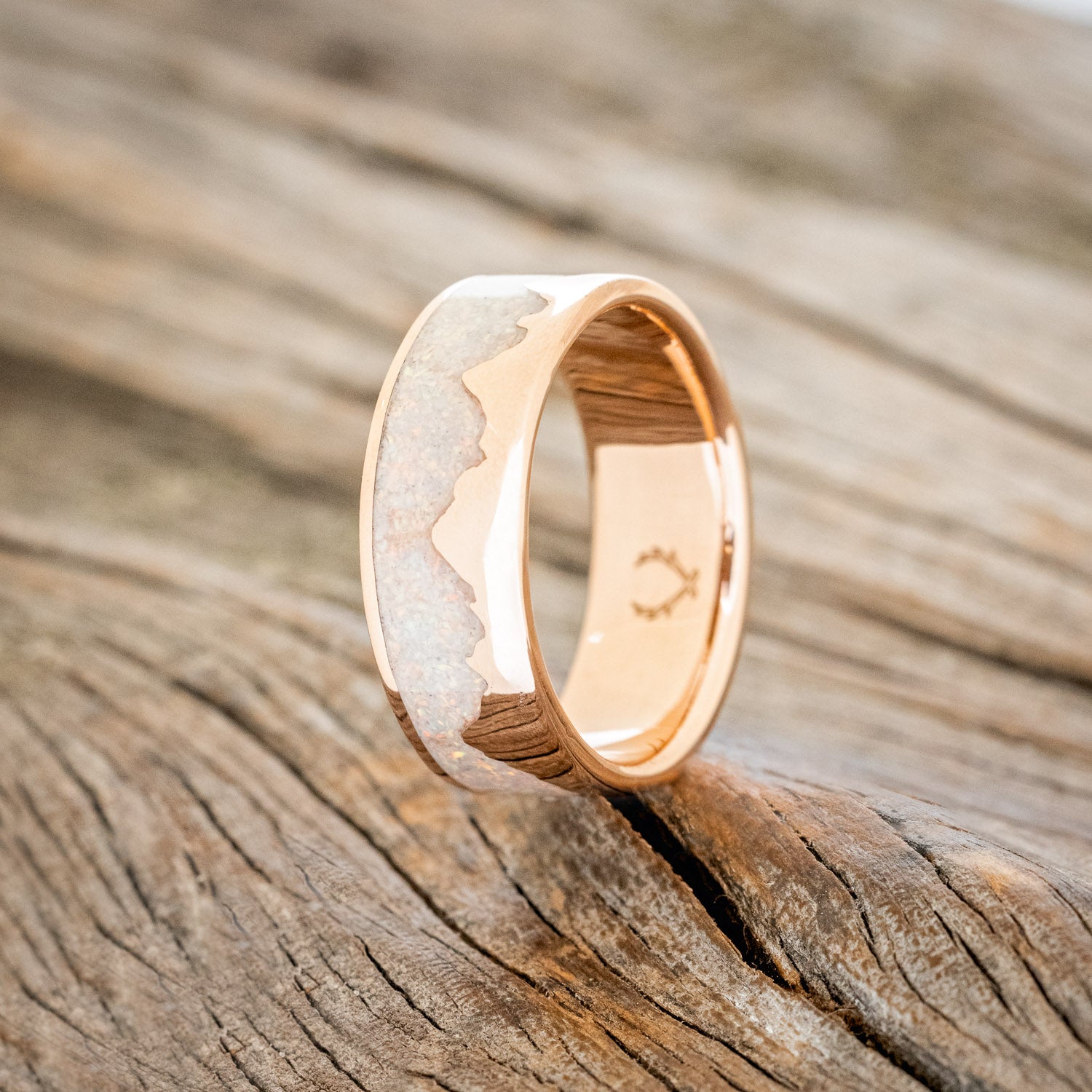 "HELIOS" - MOUNTAIN RANGE WEDDING BAND-Staghead Designs