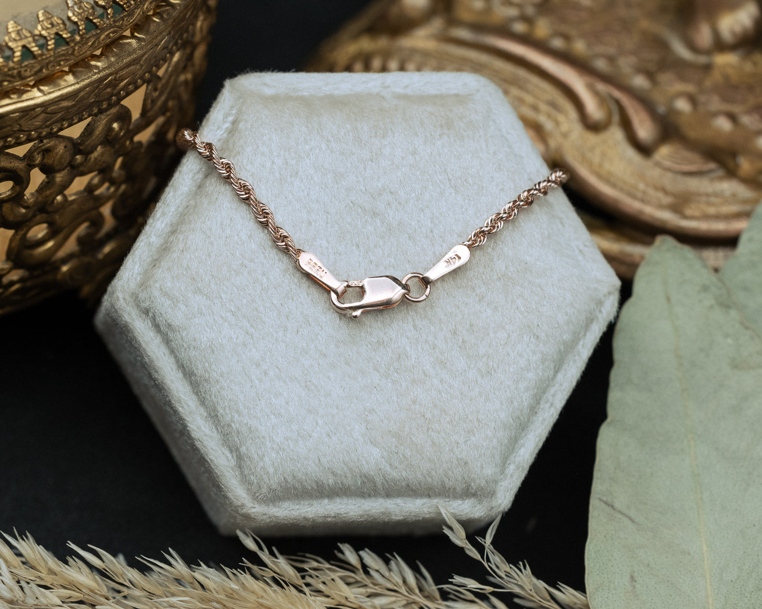 14K GOLD LIGHT ROPE CHAIN-Staghead Designs