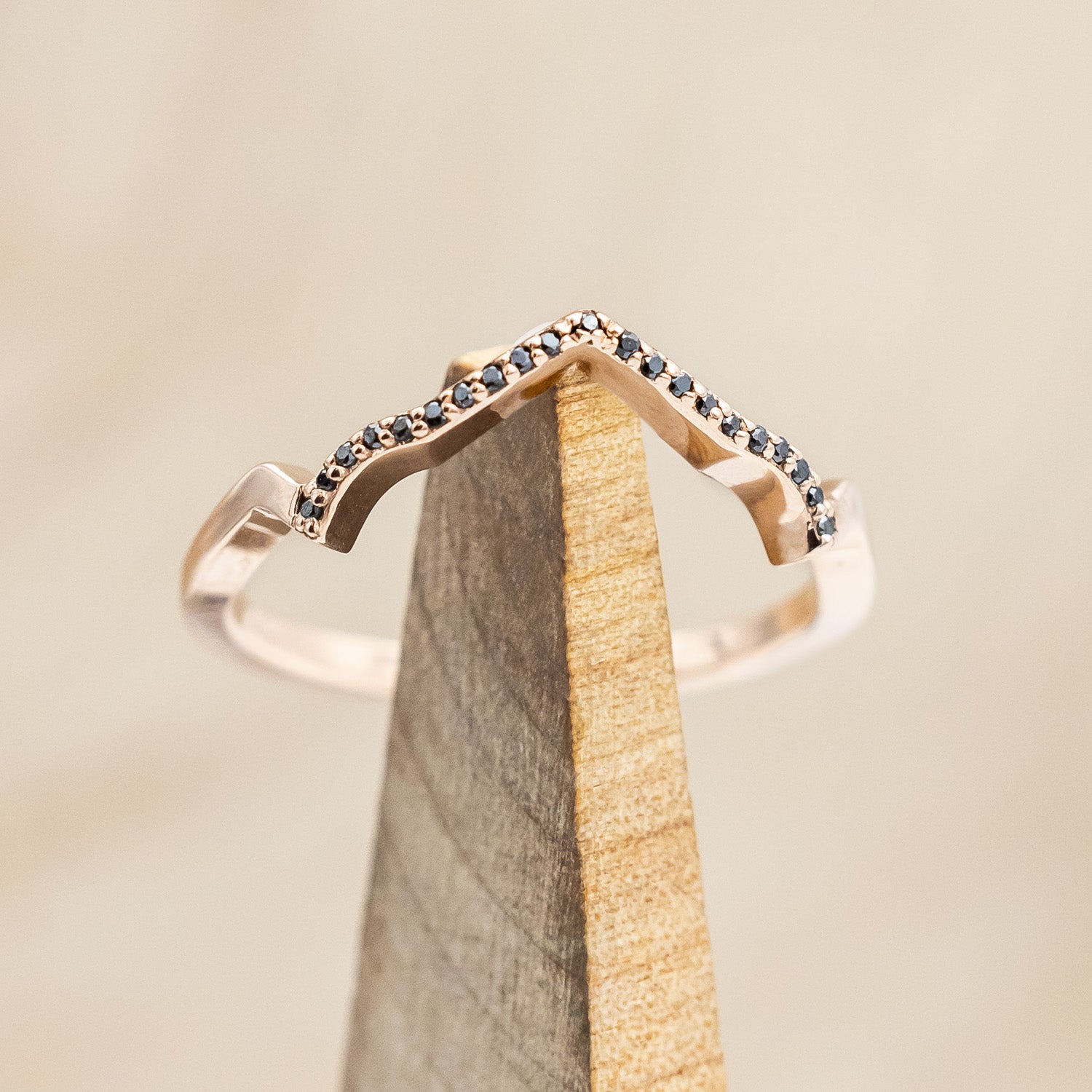 "LUCY IN THE SKY" 14K GOLD TRACER WITH BLACK DIAMOND ACCENTS-Staghead Designs