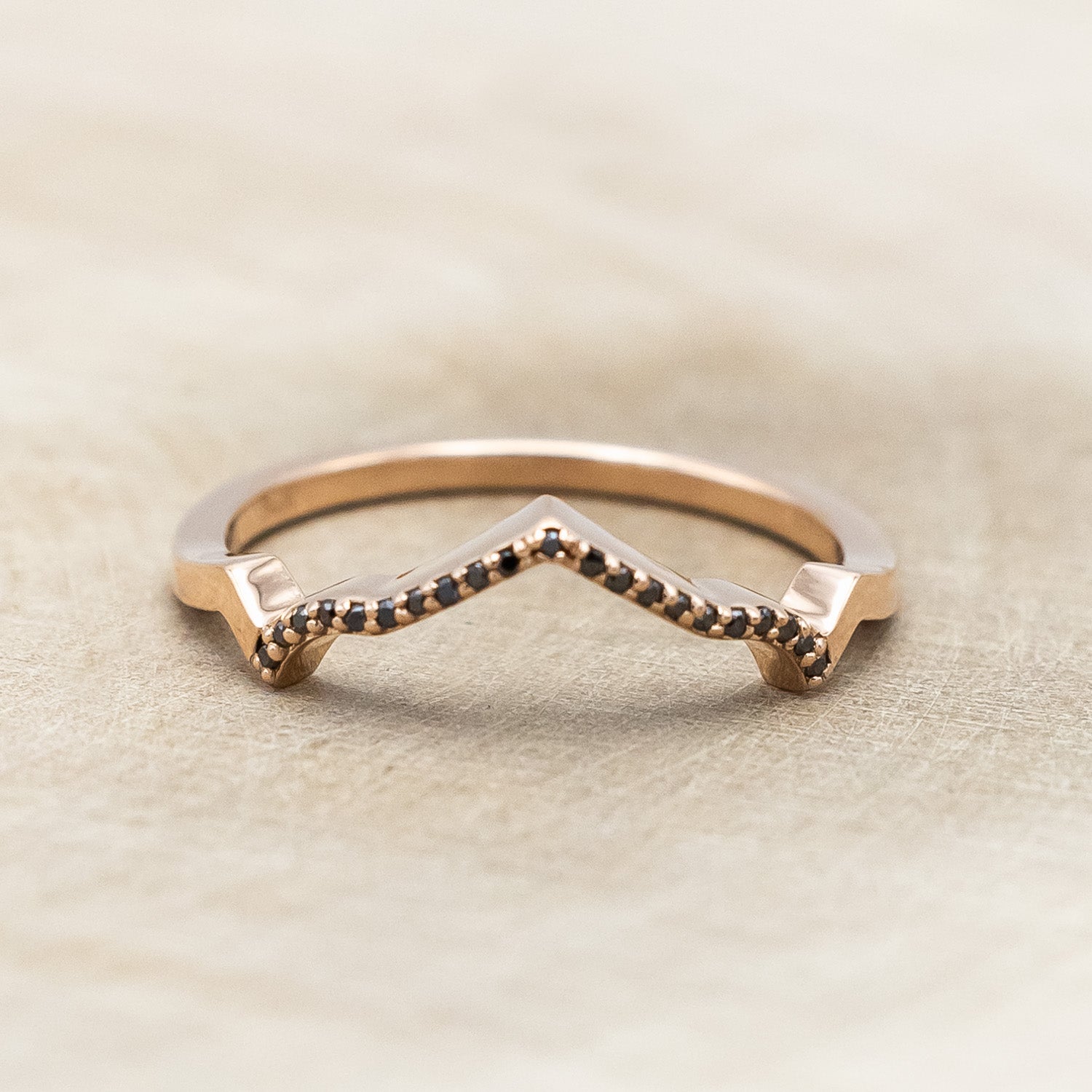 "LUCY IN THE SKY" 14K GOLD TRACER WITH BLACK DIAMOND ACCENTS-Staghead Designs