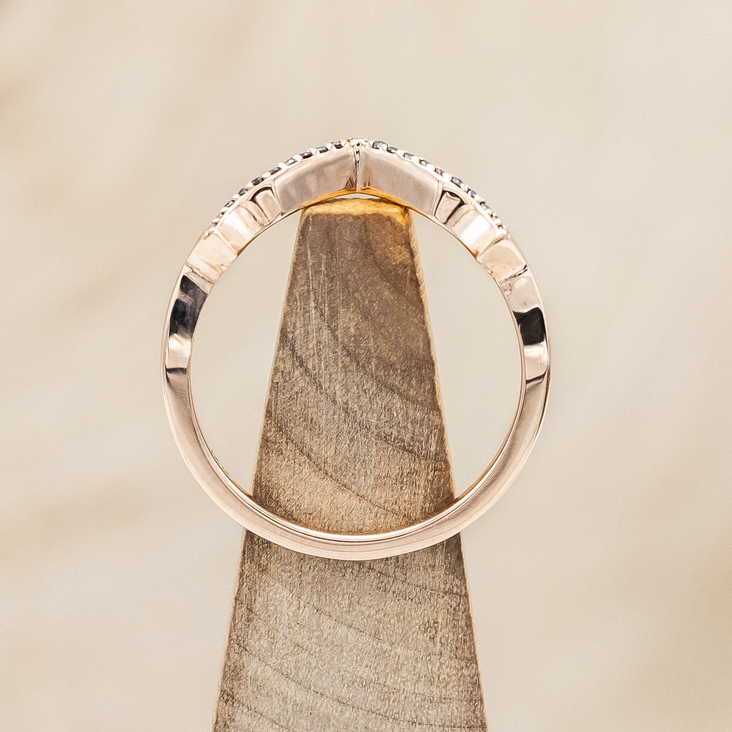 "LUCY IN THE SKY" 14K GOLD TRACER WITH BLACK DIAMOND ACCENTS-Staghead Designs