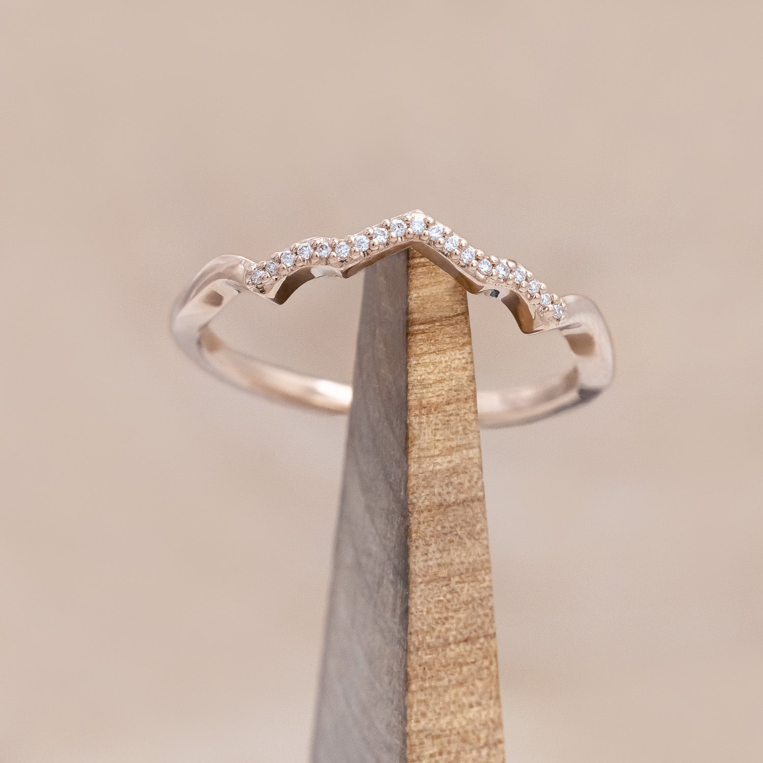 "LUCY IN THE SKY" PETITE - ROUND CUT MOSS AGATE ENGAGEMENT RING WITH DIAMOND HALO, CUSTOM INLAYS AND A DIAMOND TRACER-Staghead Designs