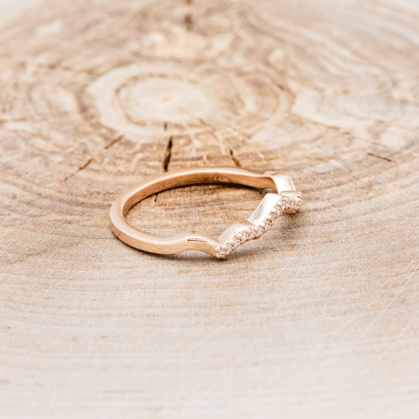 "LUCY IN THE SKY" PETITE - 14K GOLD TRACER WITH DIAMOND ACCENTS-7